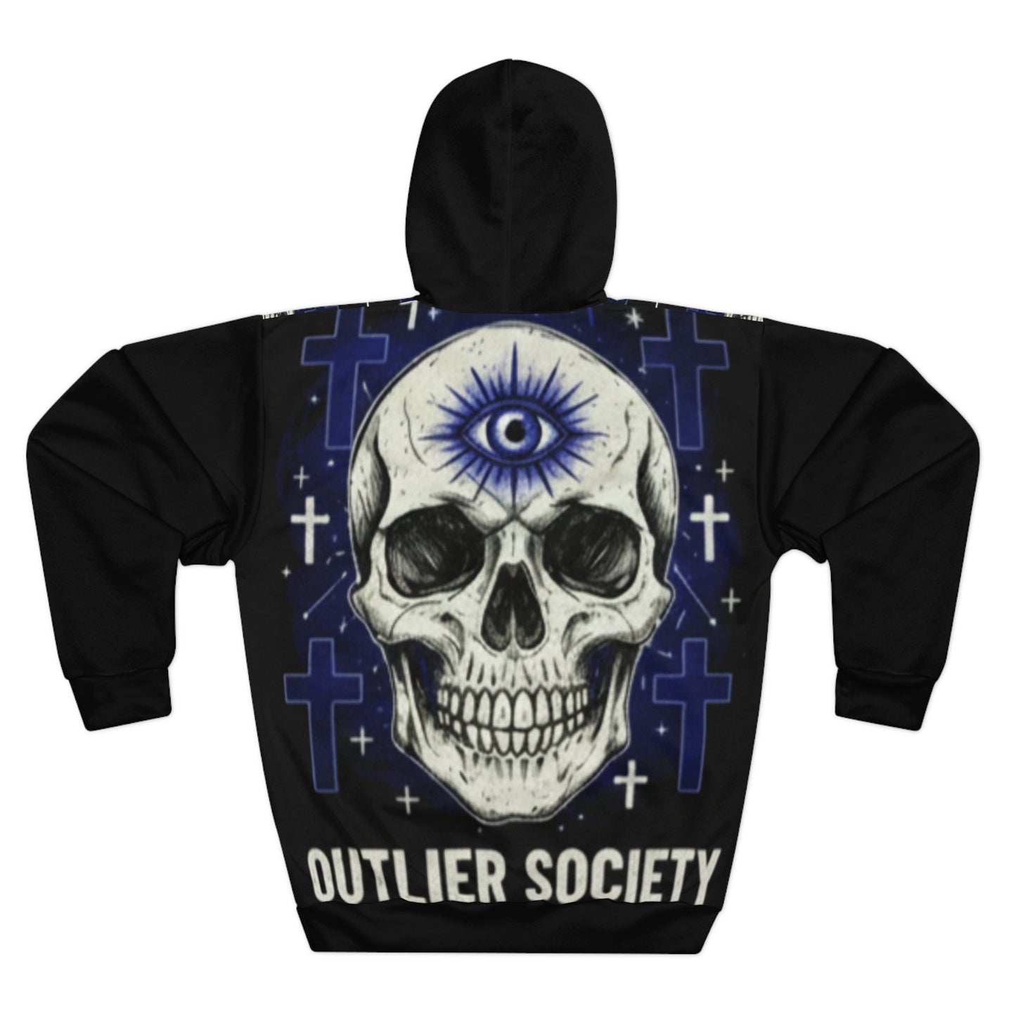 Outlier Third Eye Gothic Skull Hoodie