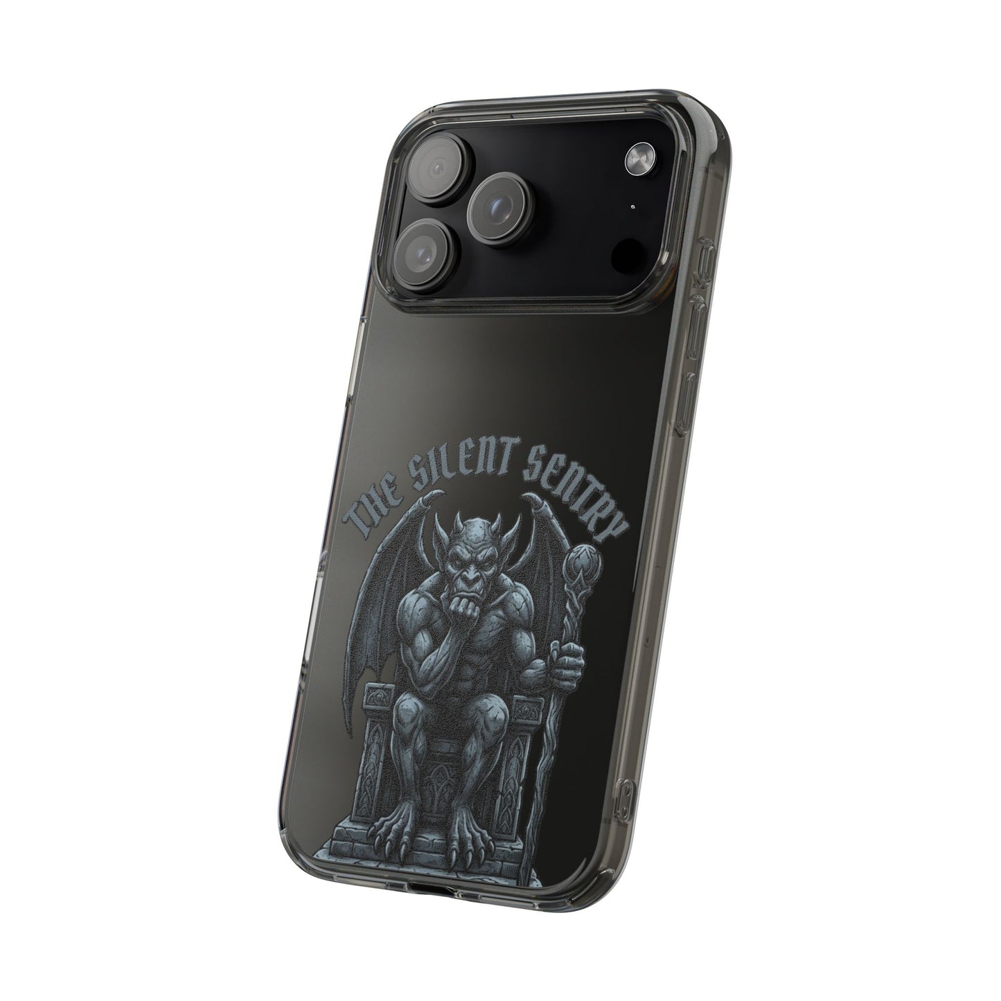 Gargoyle 'The Silent Sentry' Clear Impact-Resistant Phone Case