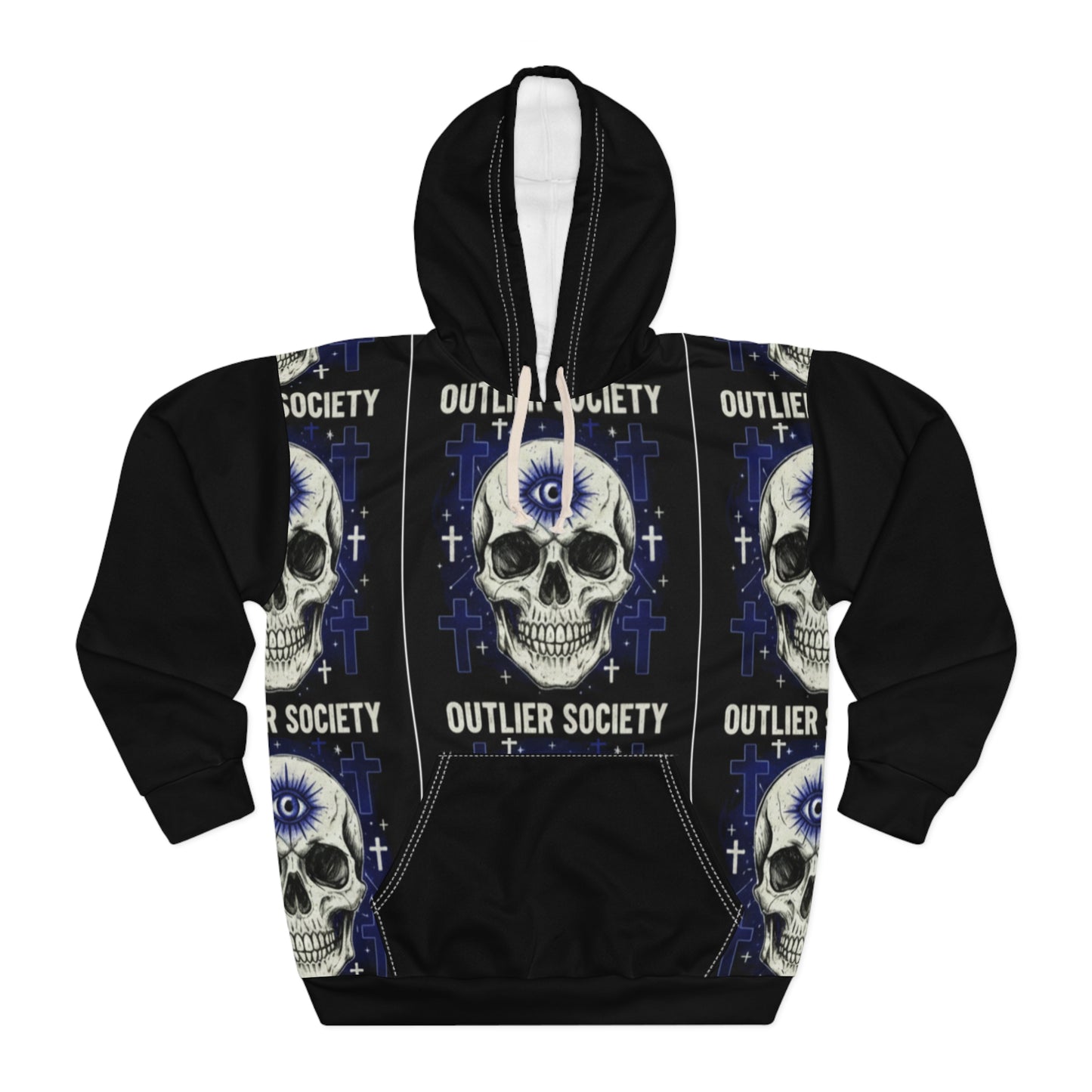 Outlier Third Eye Gothic Skull Hoodie