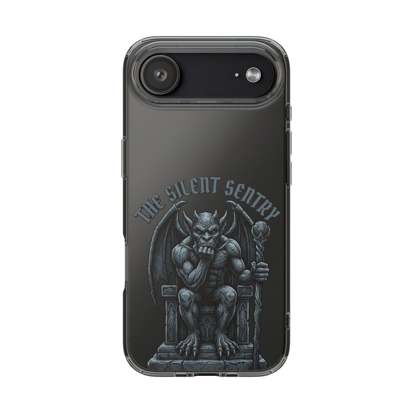 Gargoyle 'The Silent Sentry' Clear Impact-Resistant Phone Case