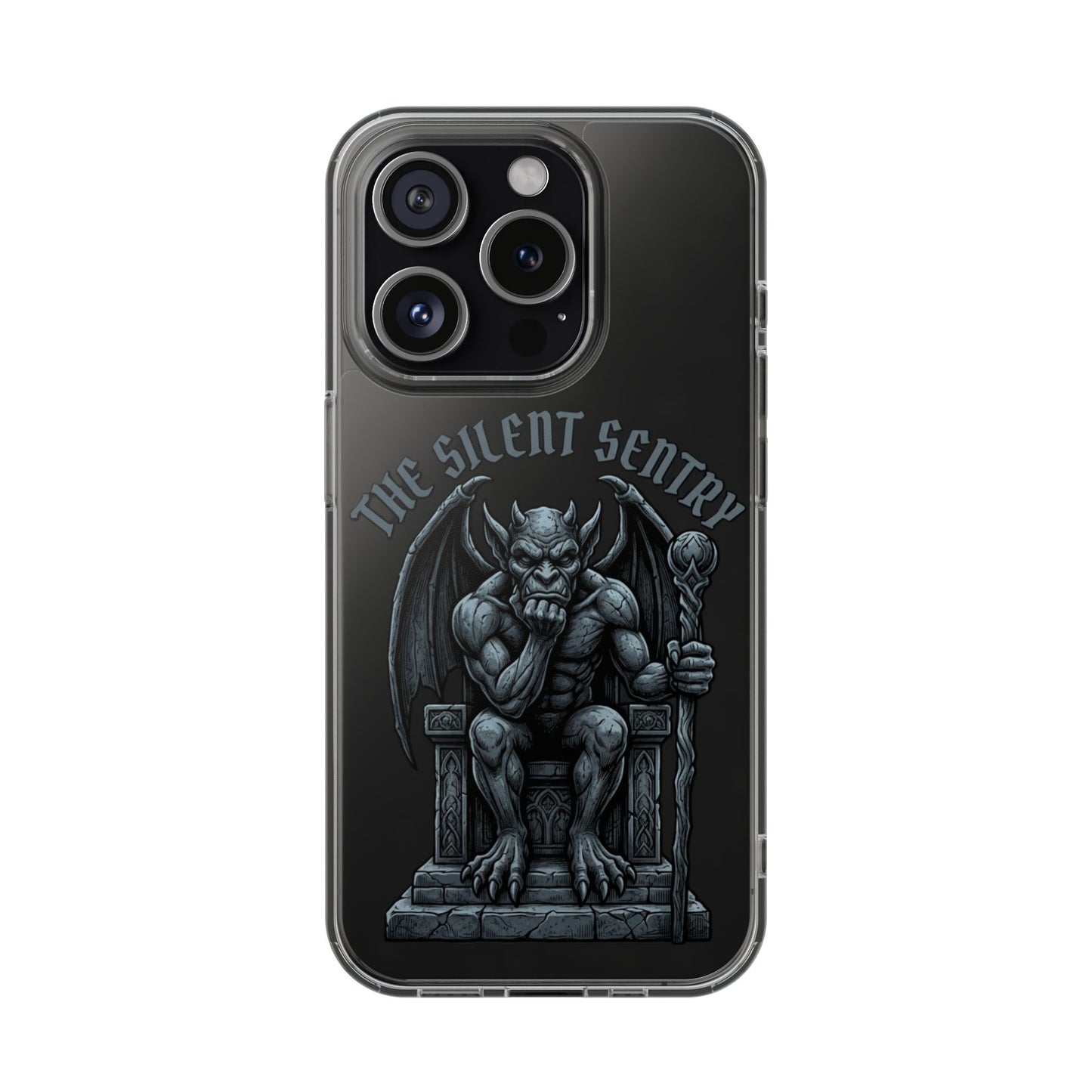 Gargoyle 'The Silent Sentry' Clear Impact-Resistant Phone Case