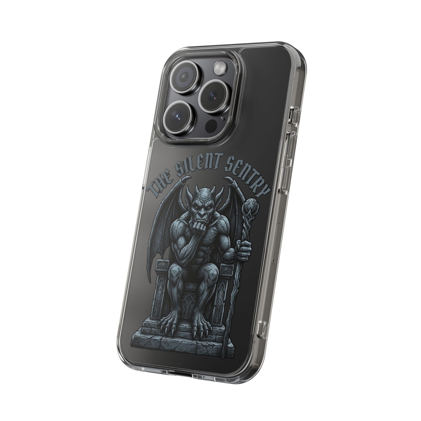 Gargoyle 'The Silent Sentry' Clear Impact-Resistant Phone Case