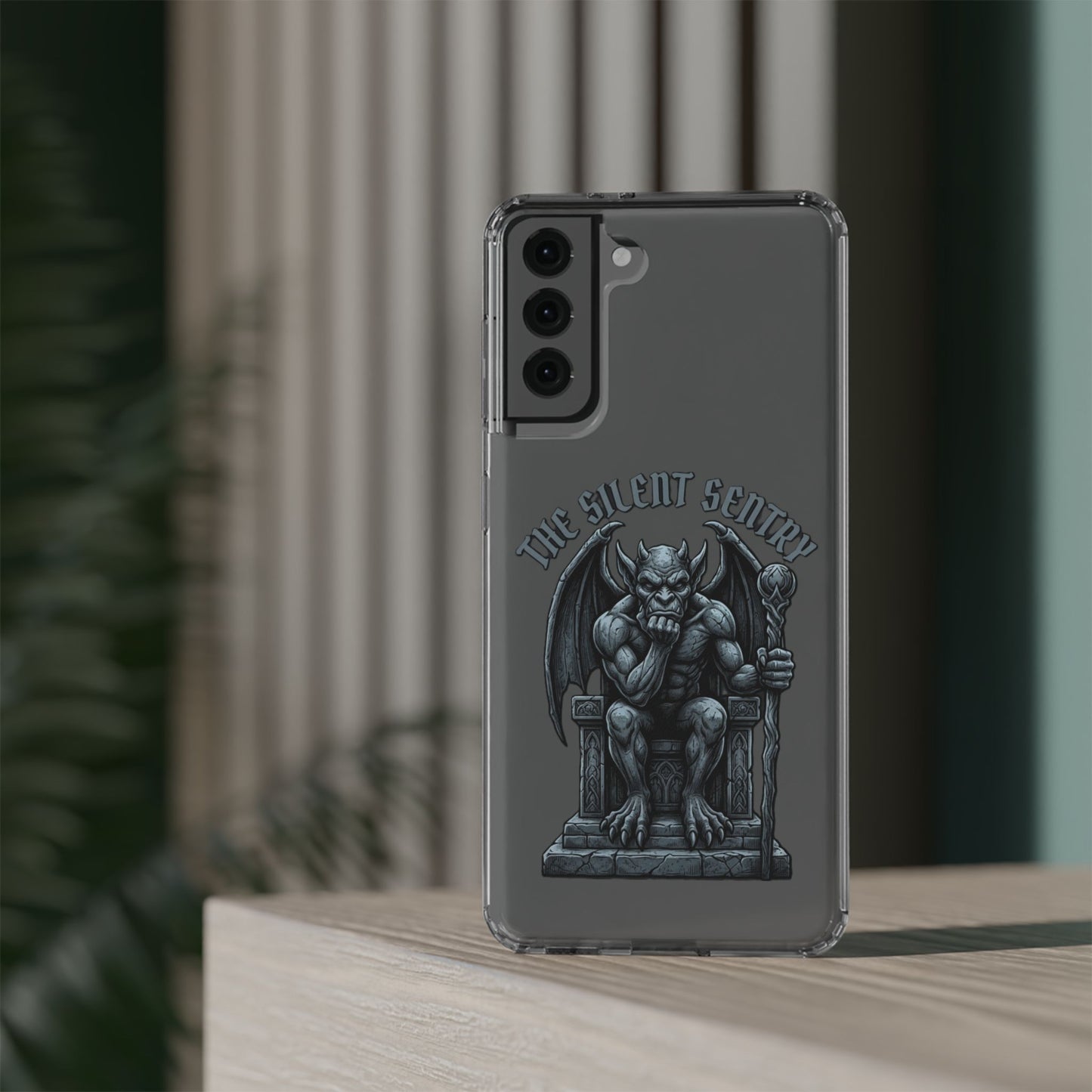 Gargoyle 'The Silent Sentry' Clear Impact-Resistant Phone Case