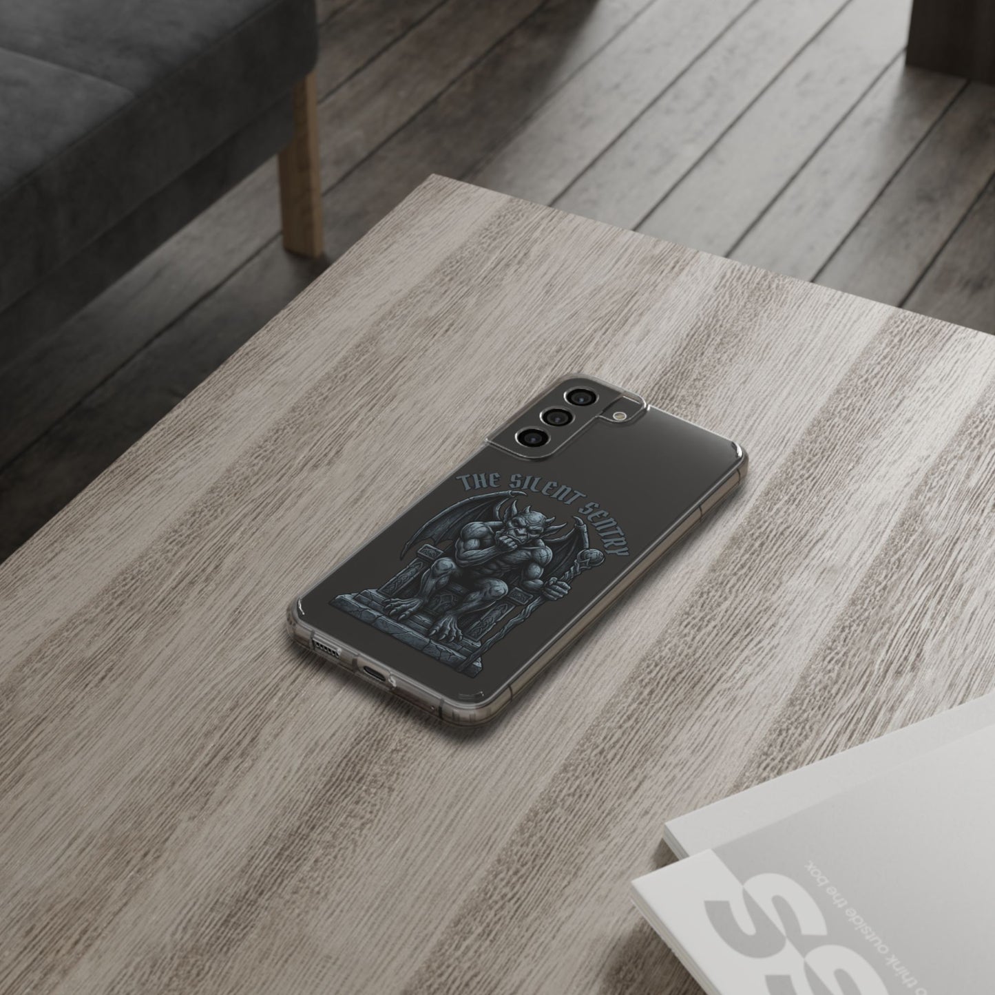 Gargoyle 'The Silent Sentry' Clear Impact-Resistant Phone Case