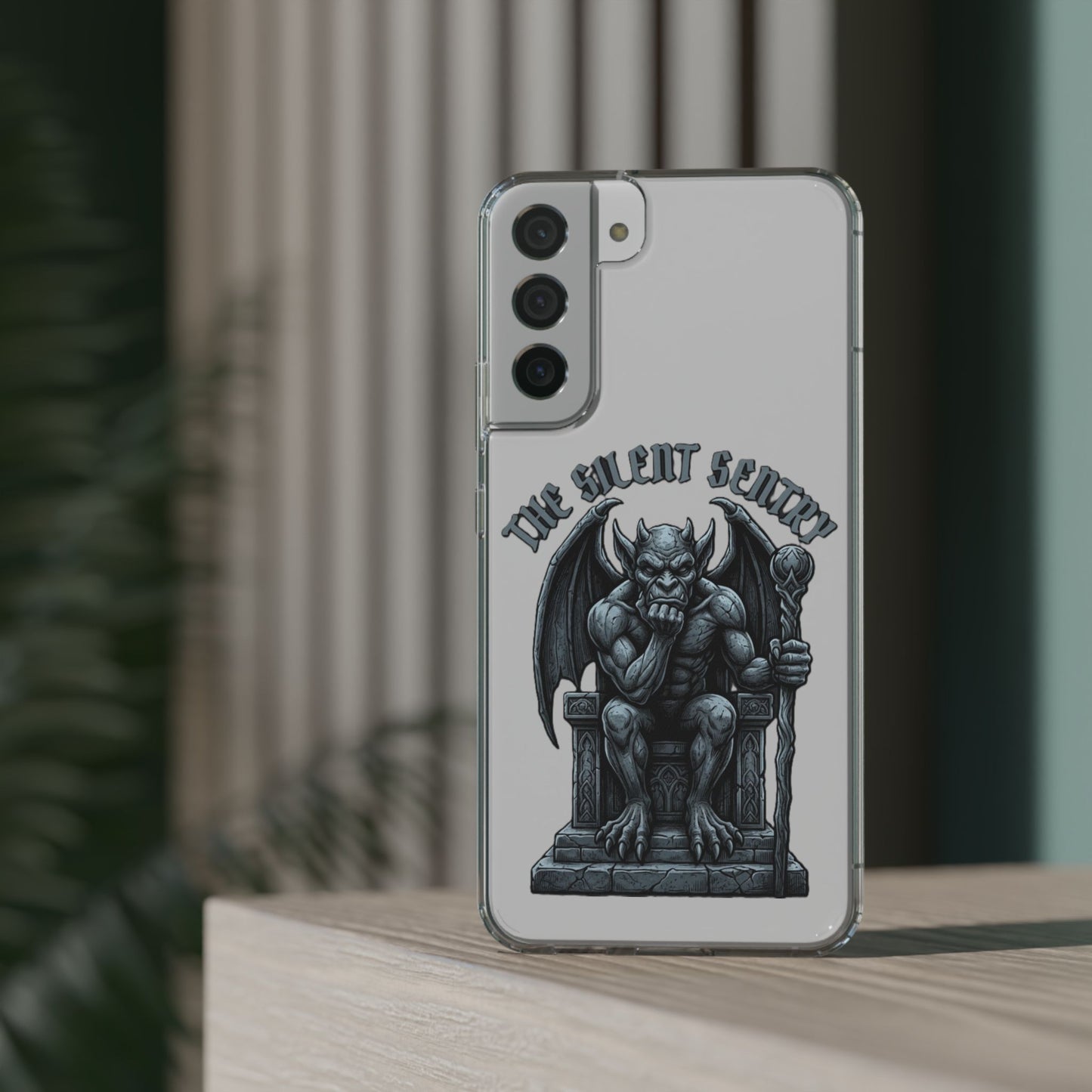Gargoyle 'The Silent Sentry' Clear Impact-Resistant Phone Case