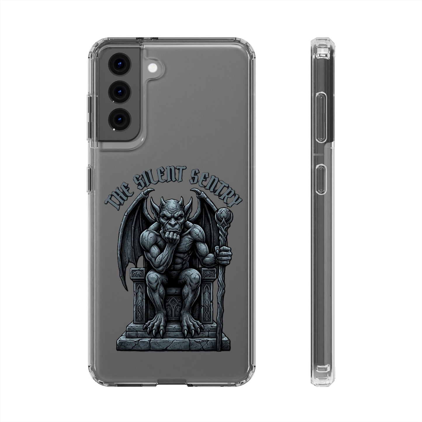 Gargoyle 'The Silent Sentry' Clear Impact-Resistant Phone Case