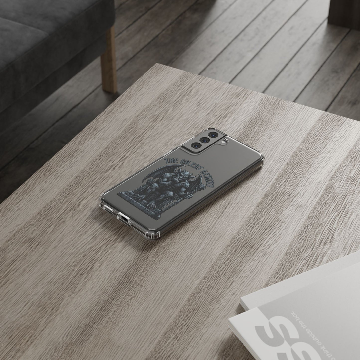 Gargoyle 'The Silent Sentry' Clear Impact-Resistant Phone Case