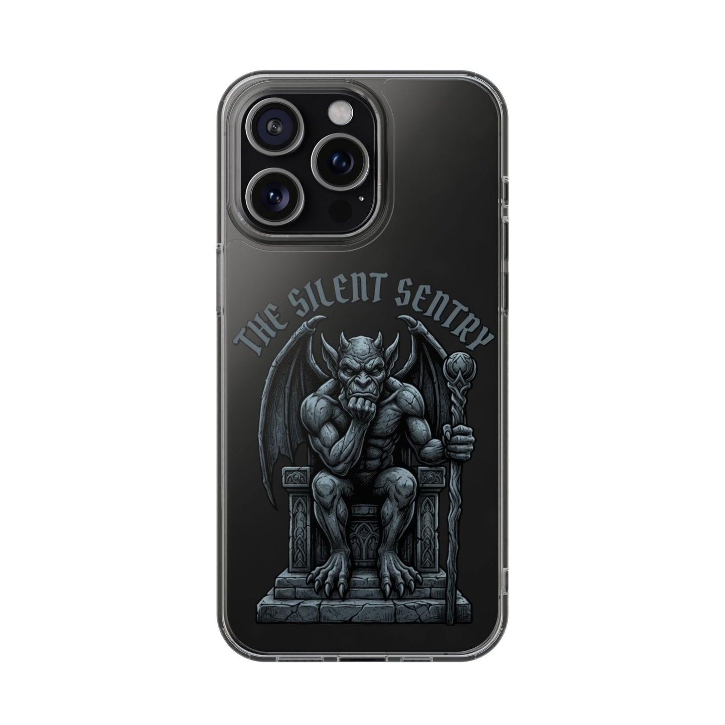 Gargoyle 'The Silent Sentry' Clear Impact-Resistant Phone Case