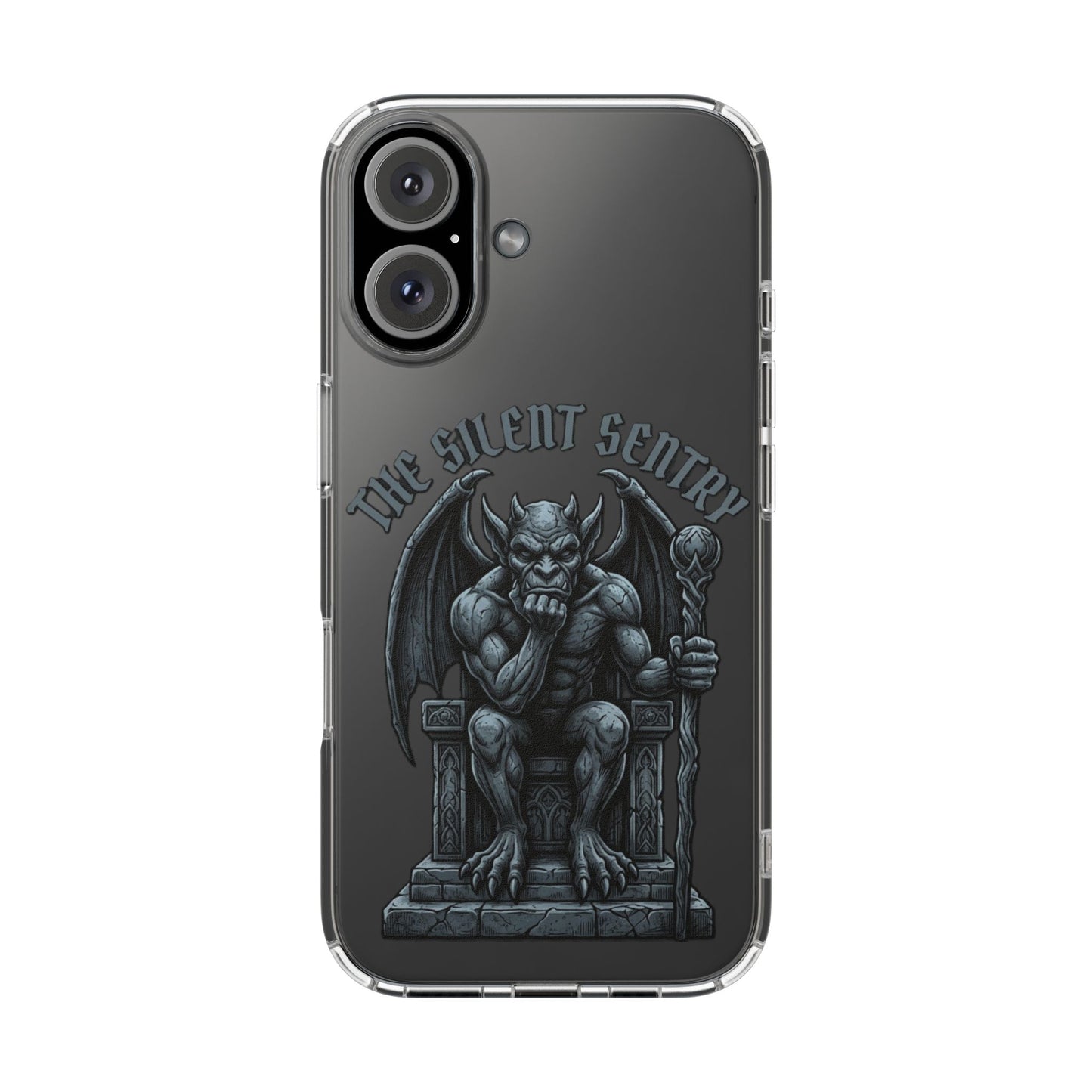 Gargoyle 'The Silent Sentry' Clear Impact-Resistant Phone Case