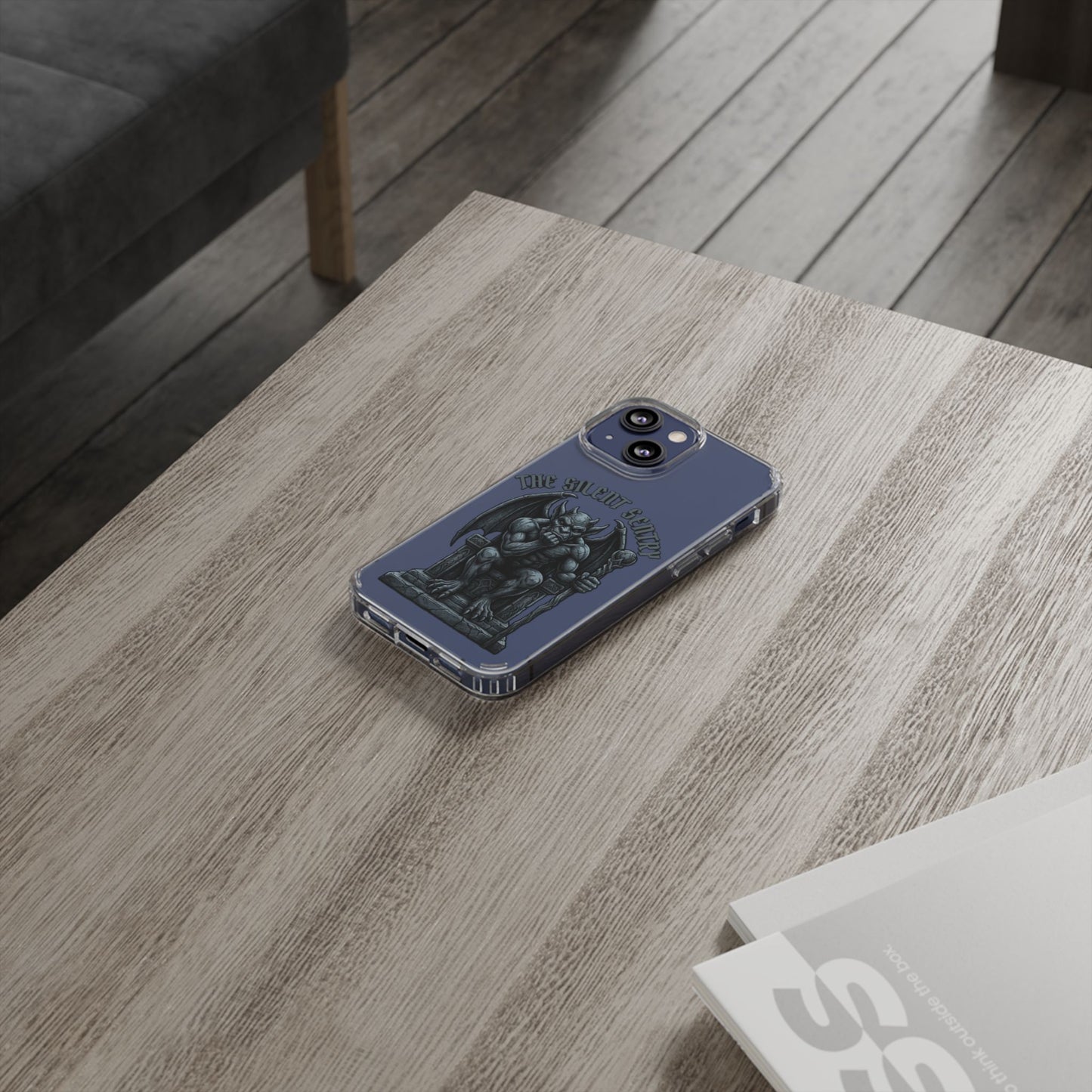 Gargoyle 'The Silent Sentry' Clear Impact-Resistant Phone Case