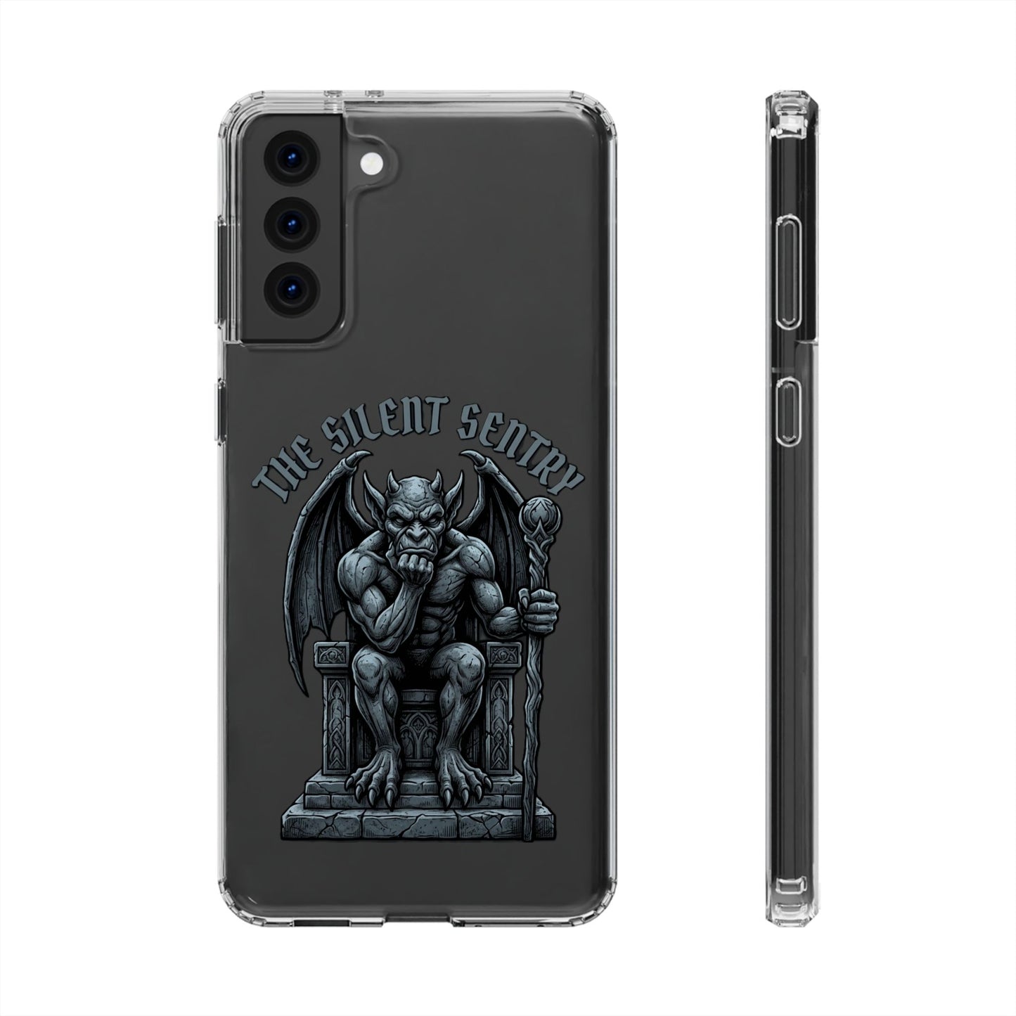 Gargoyle 'The Silent Sentry' Clear Impact-Resistant Phone Case