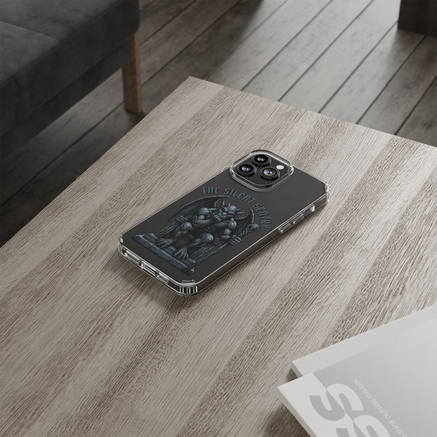Gargoyle 'The Silent Sentry' Clear Impact-Resistant Phone Case