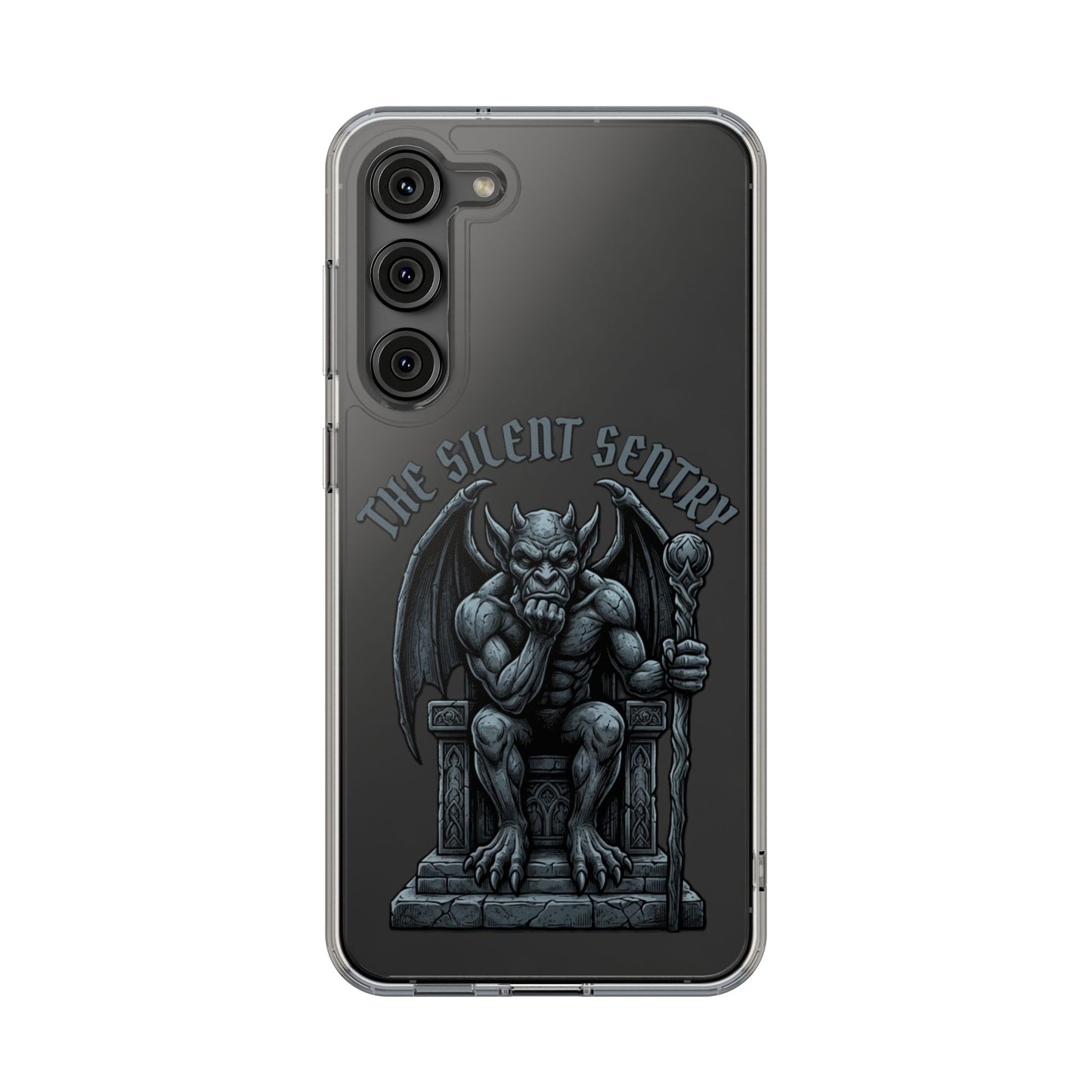 Gargoyle 'The Silent Sentry' Clear Impact-Resistant Phone Case