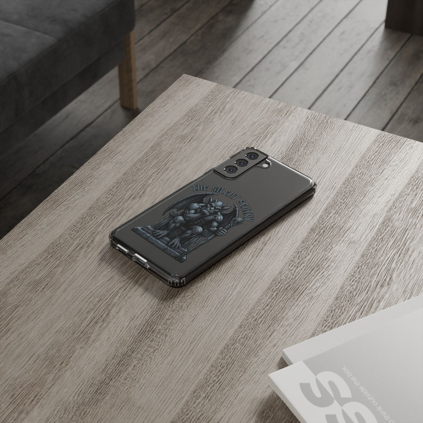 Gargoyle 'The Silent Sentry' Clear Impact-Resistant Phone Case