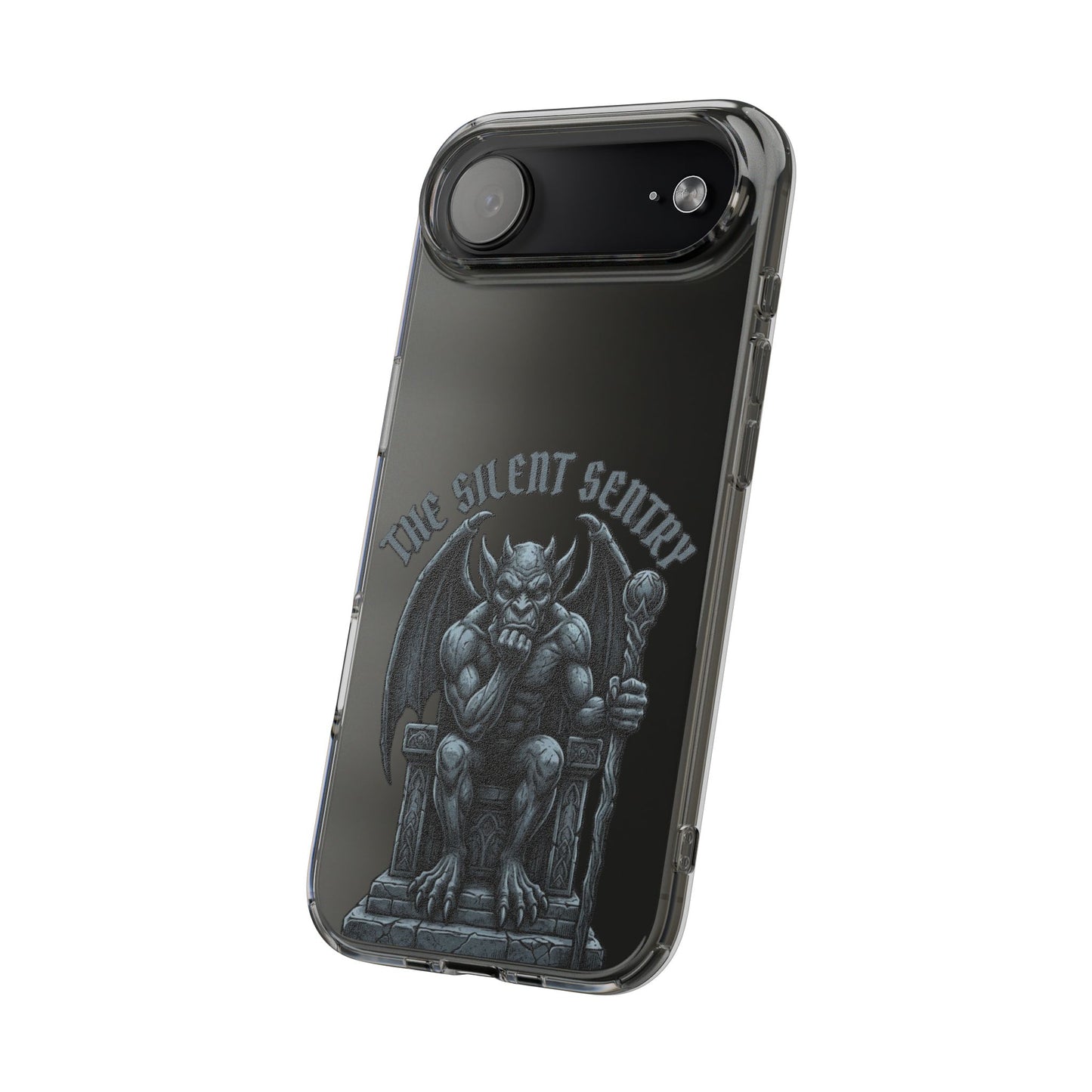 Gargoyle 'The Silent Sentry' Clear Impact-Resistant Phone Case