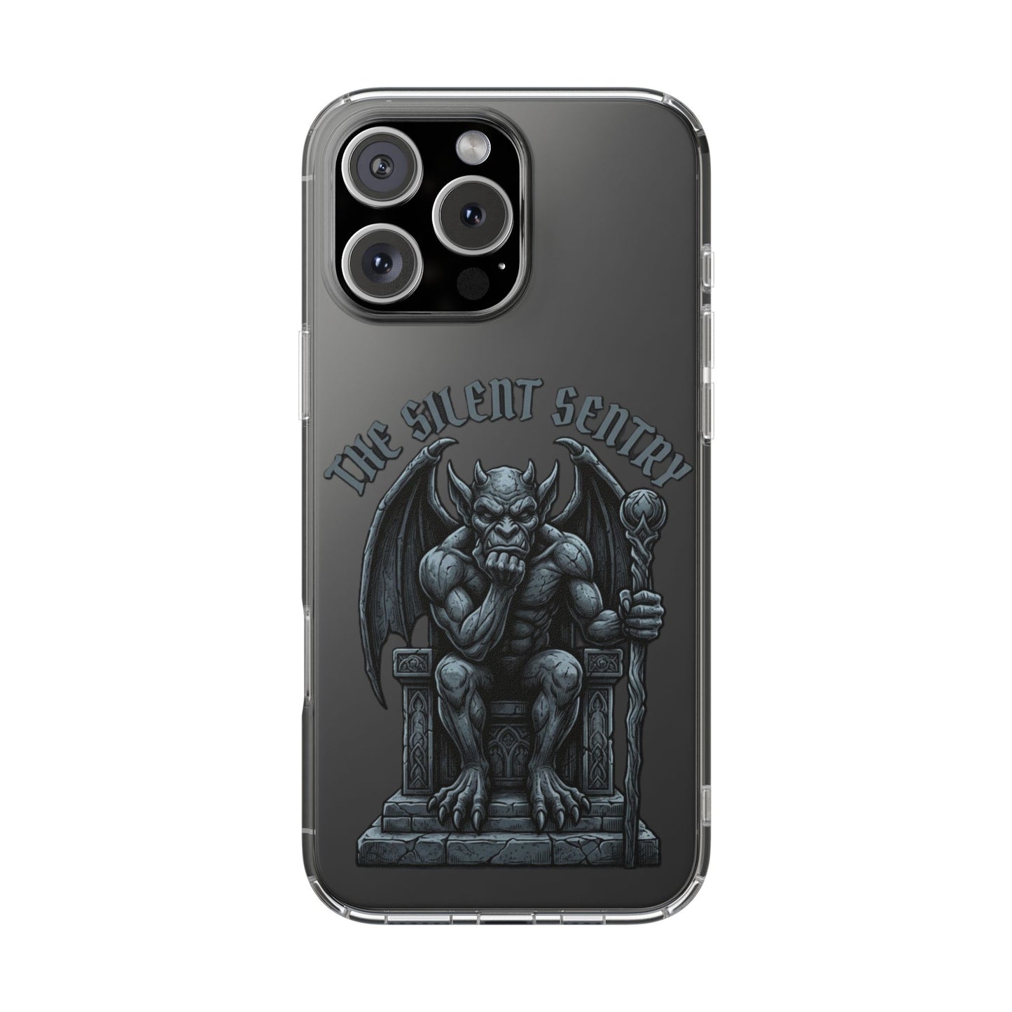 Gargoyle 'The Silent Sentry' Clear Impact-Resistant Phone Case