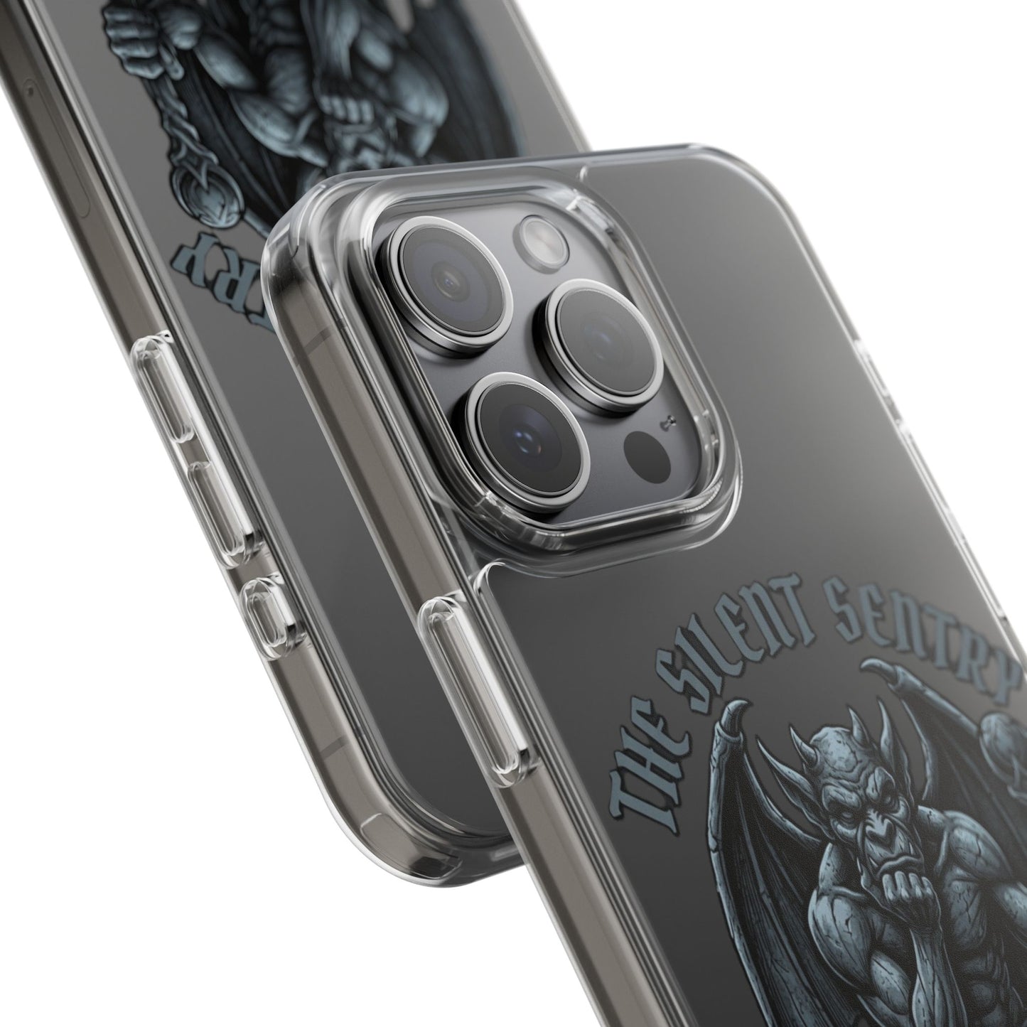 Gargoyle 'The Silent Sentry' Clear Impact-Resistant Phone Case
