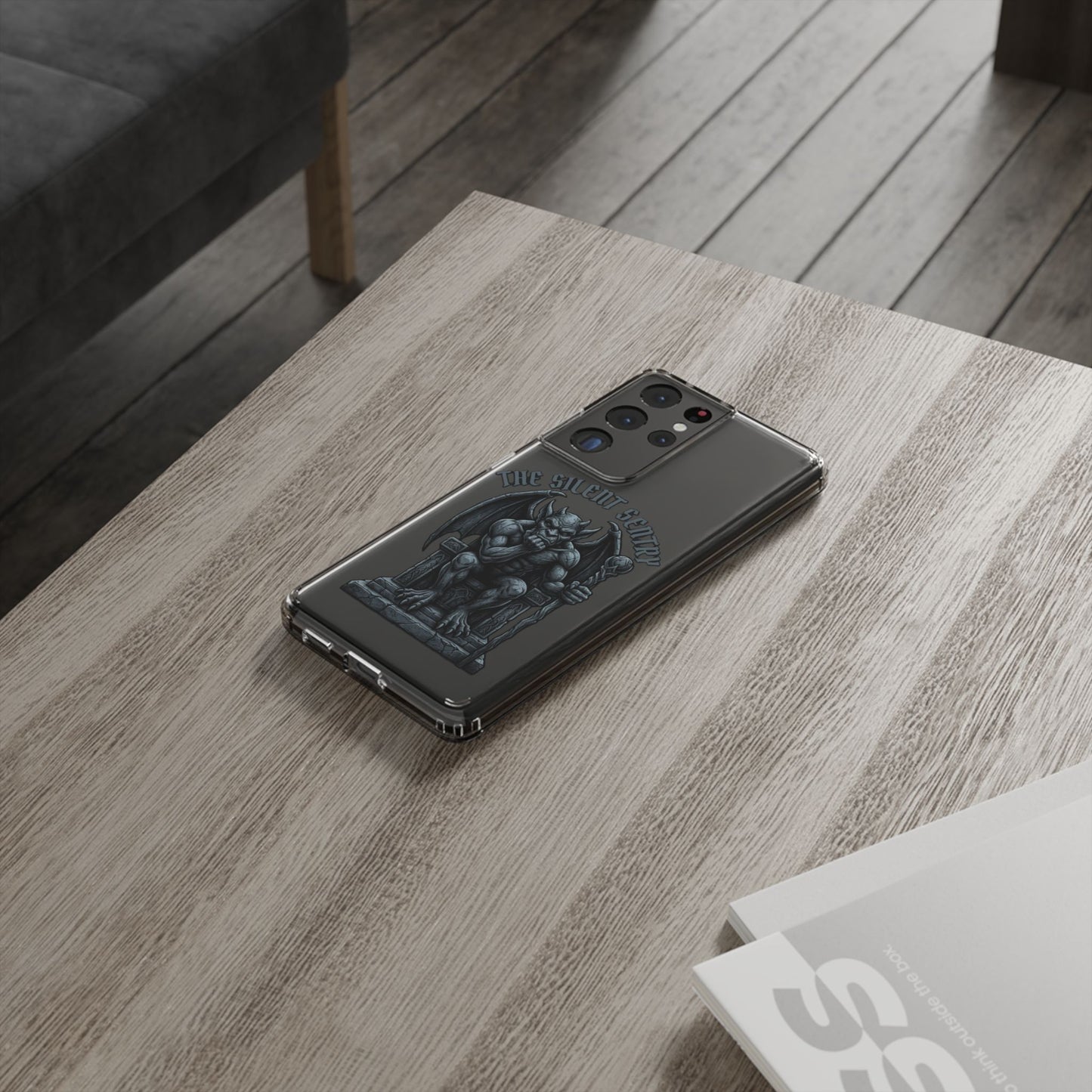 Gargoyle 'The Silent Sentry' Clear Impact-Resistant Phone Case