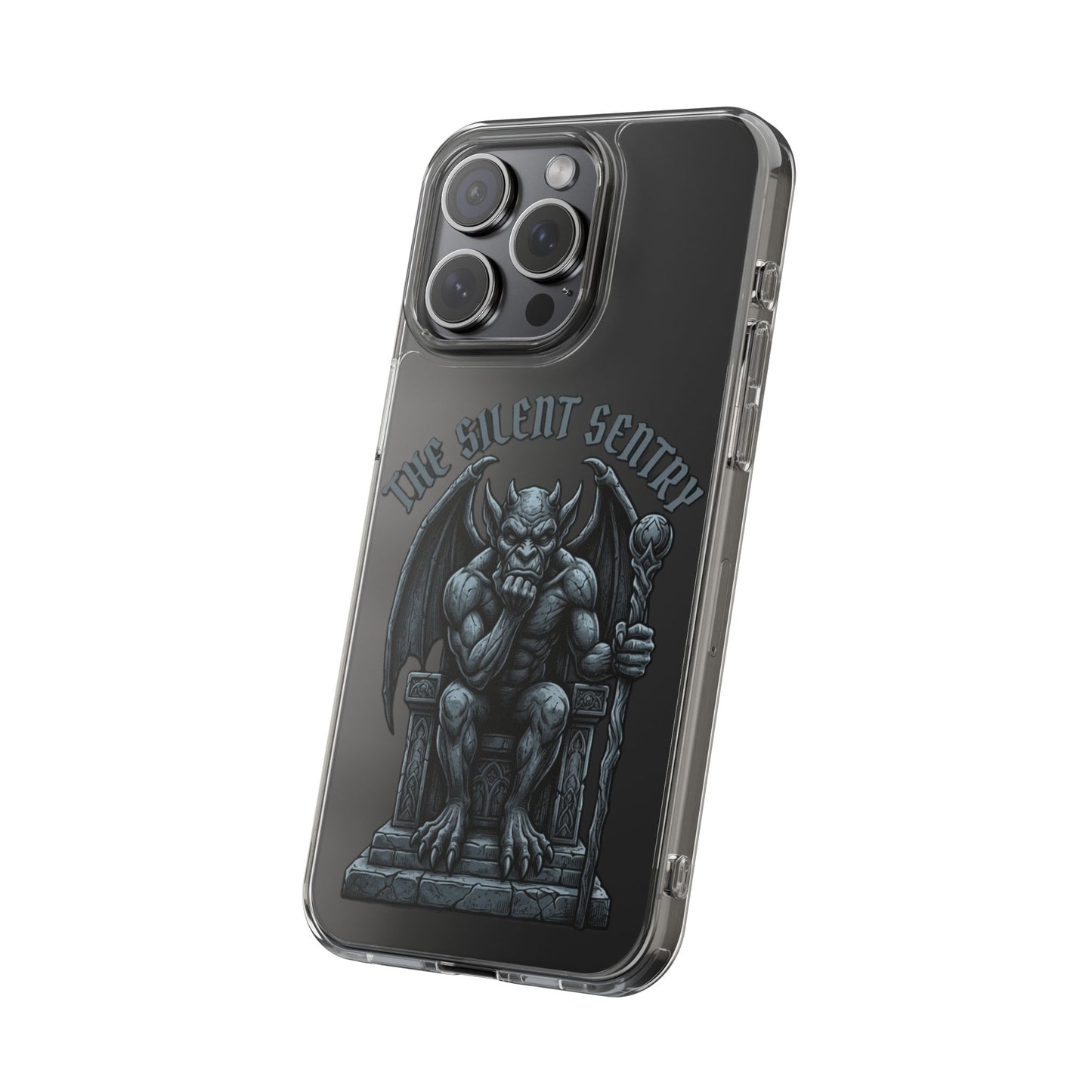 Gargoyle 'The Silent Sentry' Clear Impact-Resistant Phone Case