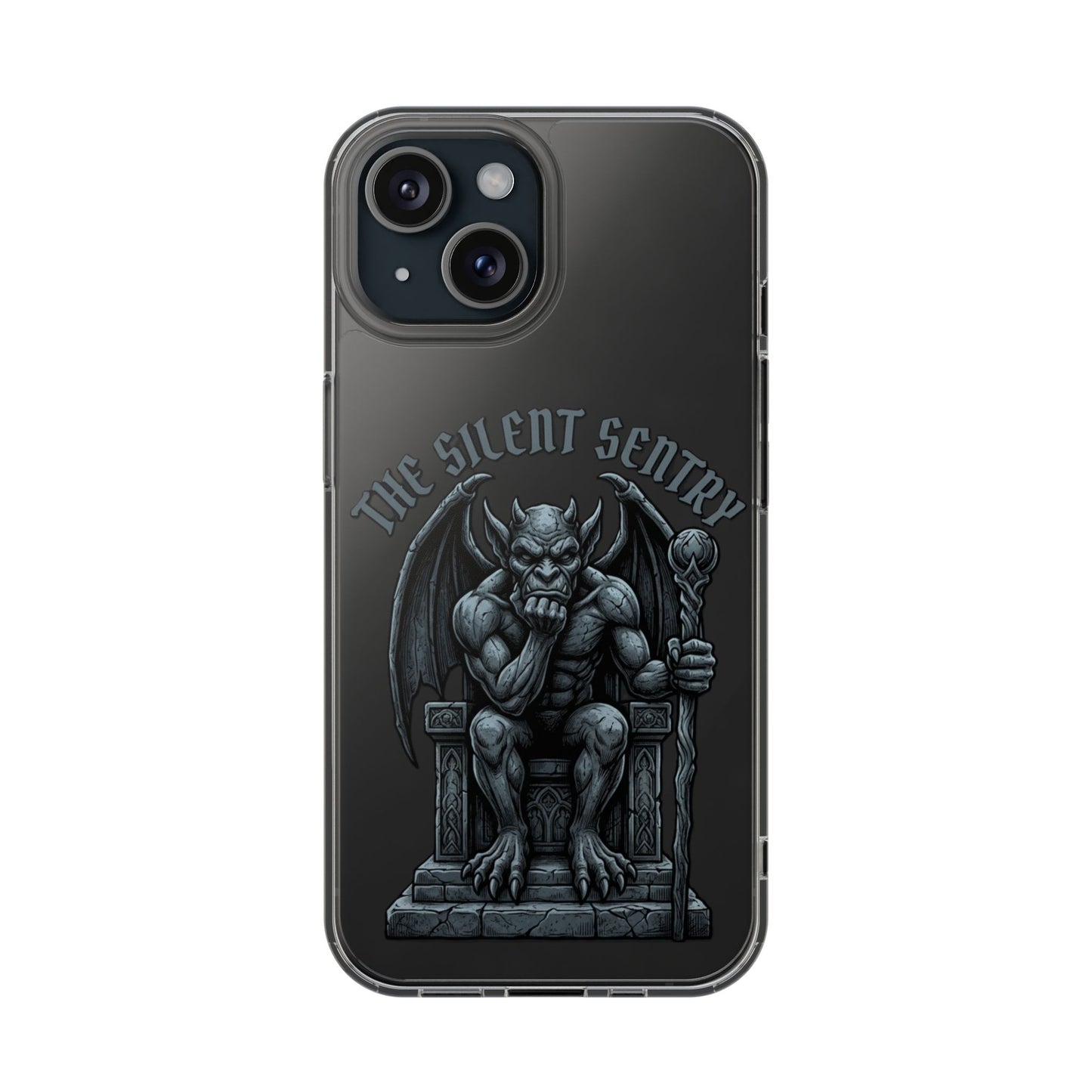 Gargoyle 'The Silent Sentry' Clear Impact-Resistant Phone Case