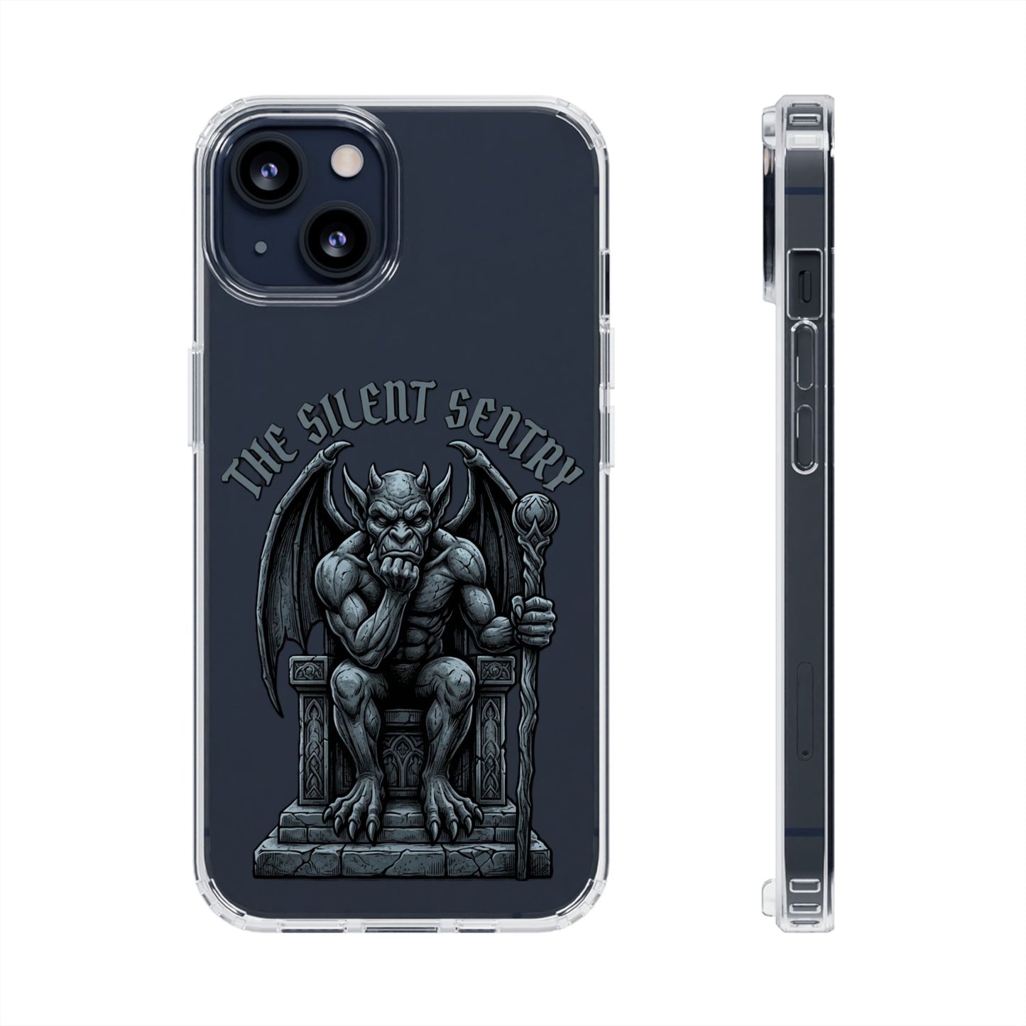 Gargoyle 'The Silent Sentry' Clear Impact-Resistant Phone Case