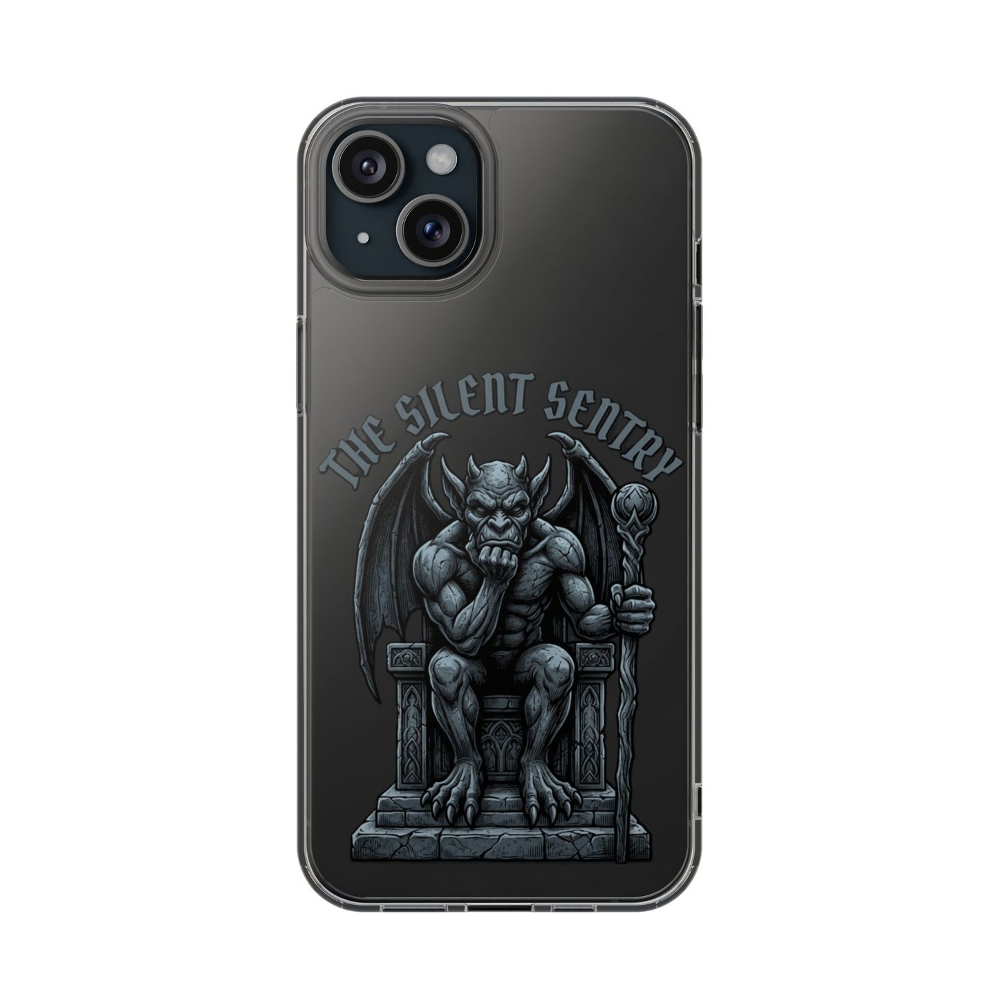Gargoyle 'The Silent Sentry' Clear Impact-Resistant Phone Case