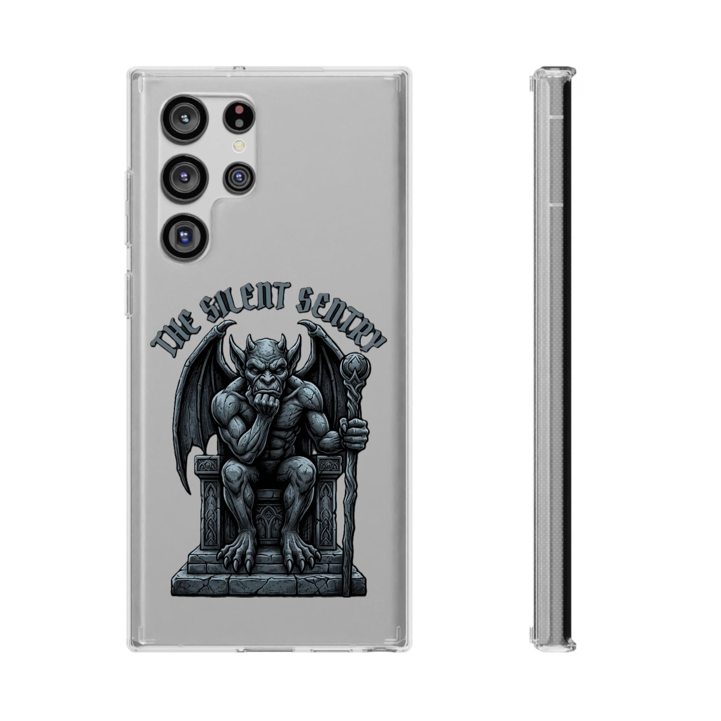 Gargoyle 'The Silent Sentry' Clear Impact-Resistant Phone Case