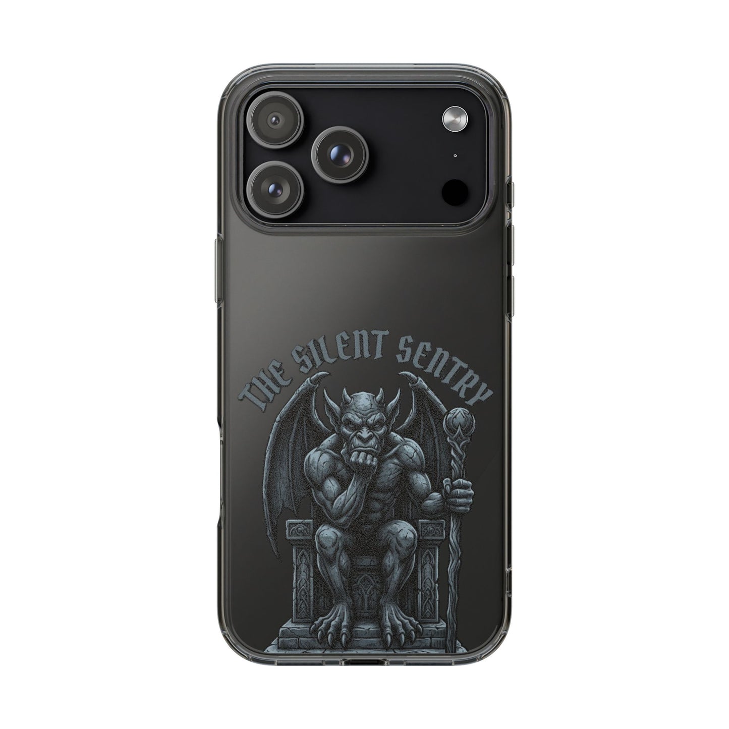 Gargoyle 'The Silent Sentry' Clear Impact-Resistant Phone Case