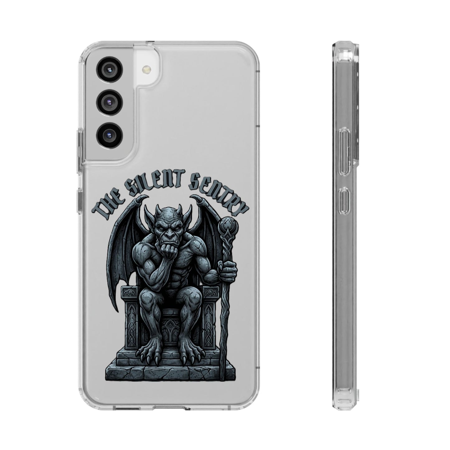 Gargoyle 'The Silent Sentry' Clear Impact-Resistant Phone Case