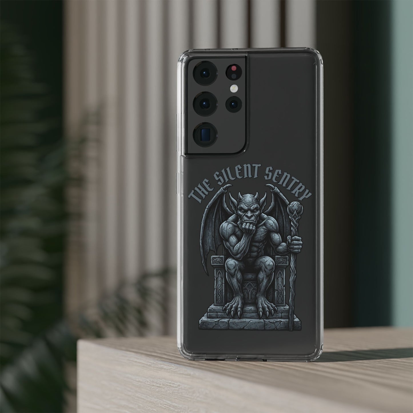 Gargoyle 'The Silent Sentry' Clear Impact-Resistant Phone Case