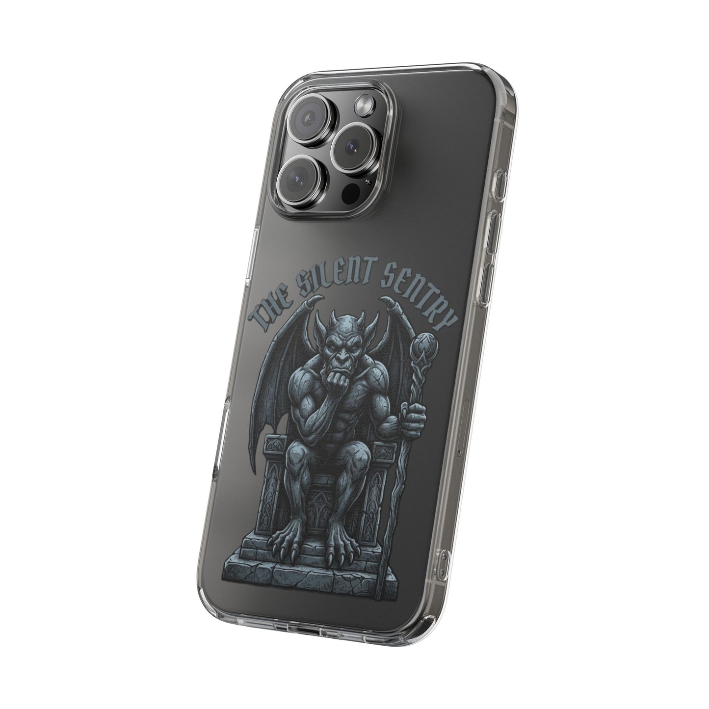 Gargoyle 'The Silent Sentry' Clear Impact-Resistant Phone Case
