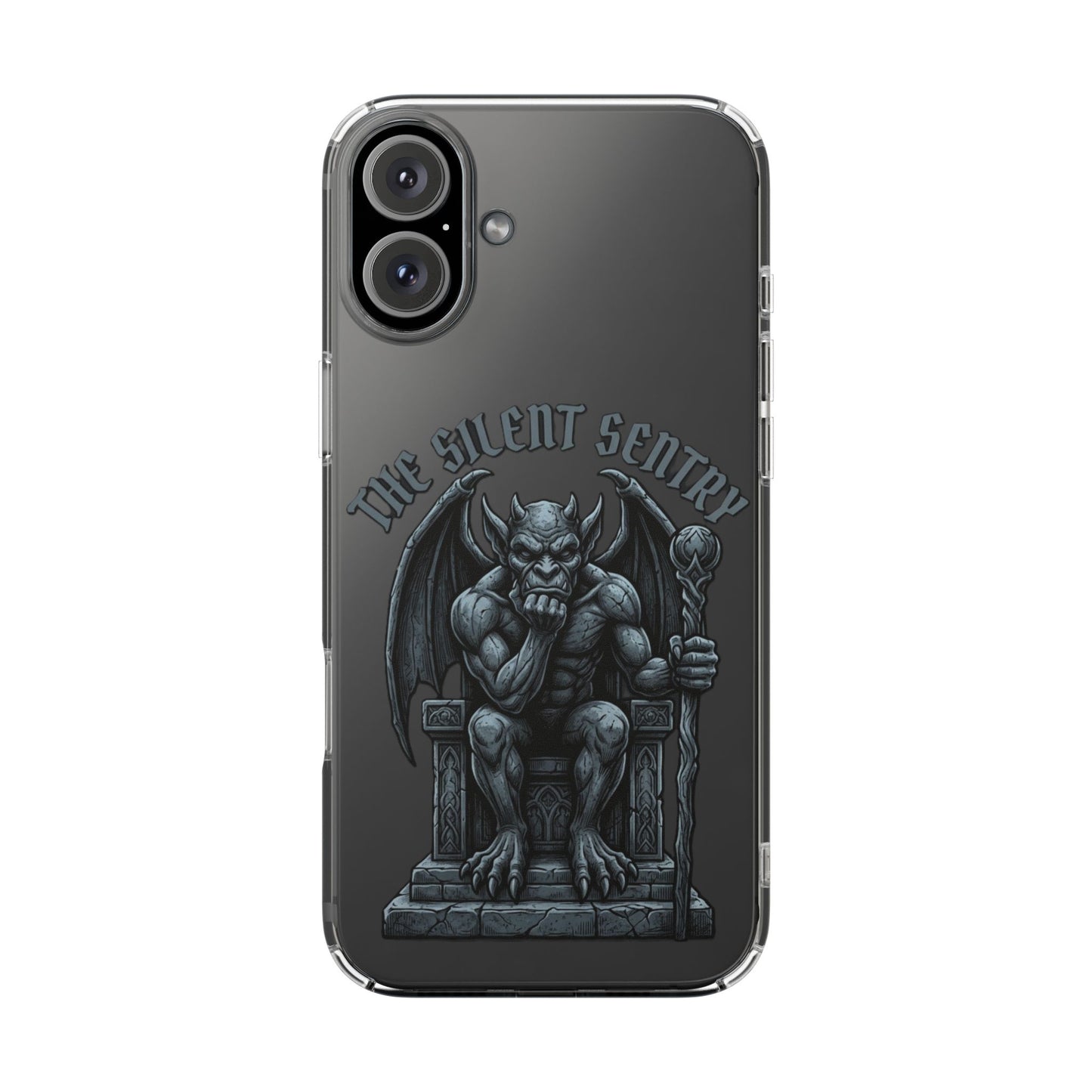 Gargoyle 'The Silent Sentry' Clear Impact-Resistant Phone Case