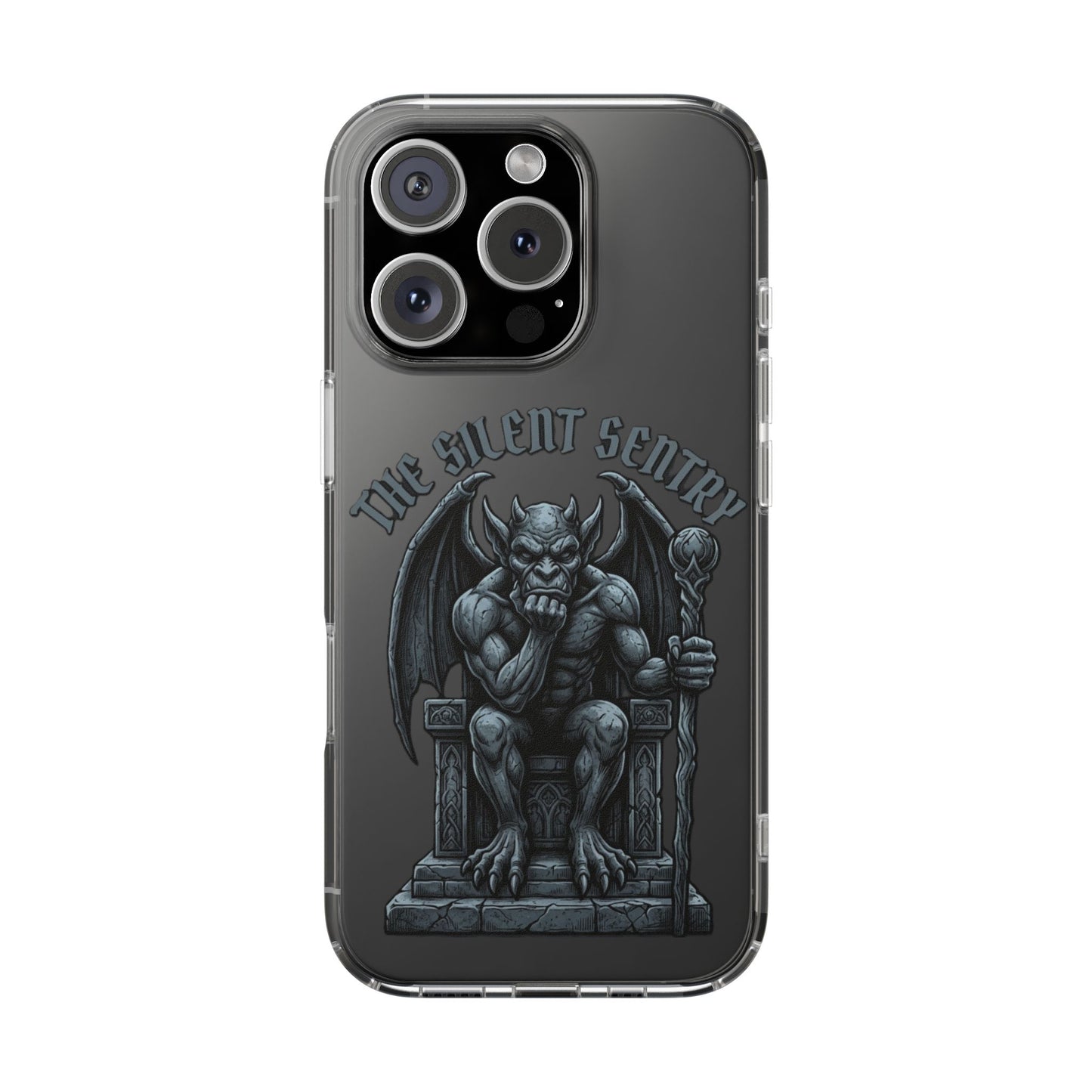 Gargoyle 'The Silent Sentry' Clear Impact-Resistant Phone Case
