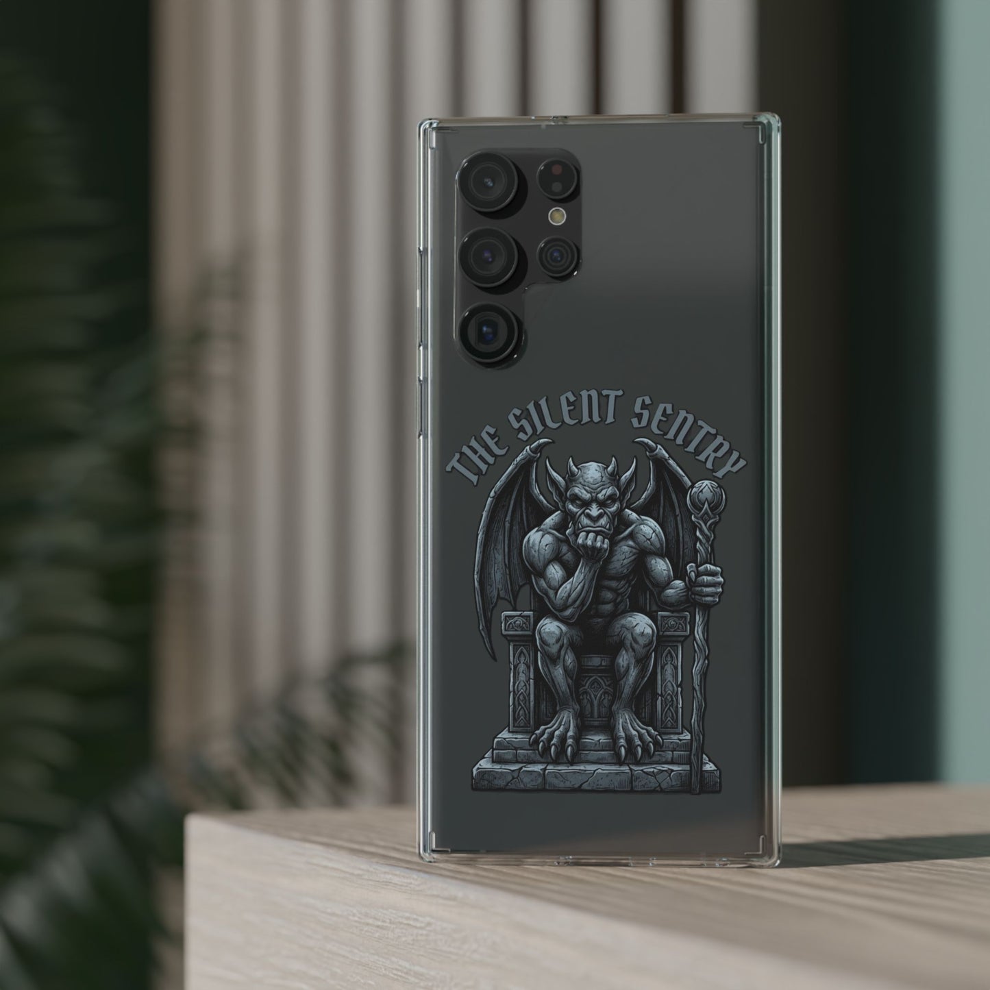 Gargoyle 'The Silent Sentry' Clear Impact-Resistant Phone Case