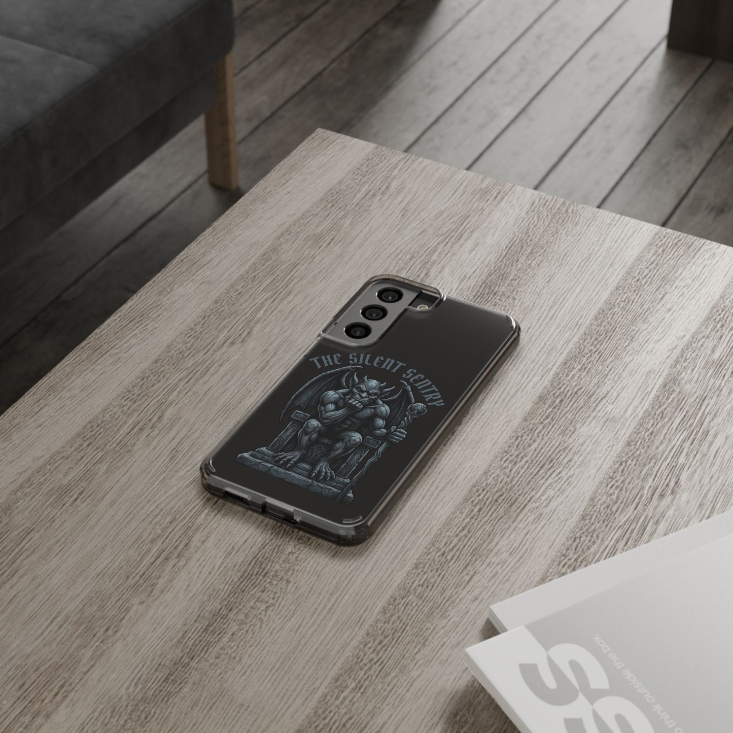 Gargoyle 'The Silent Sentry' Clear Impact-Resistant Phone Case