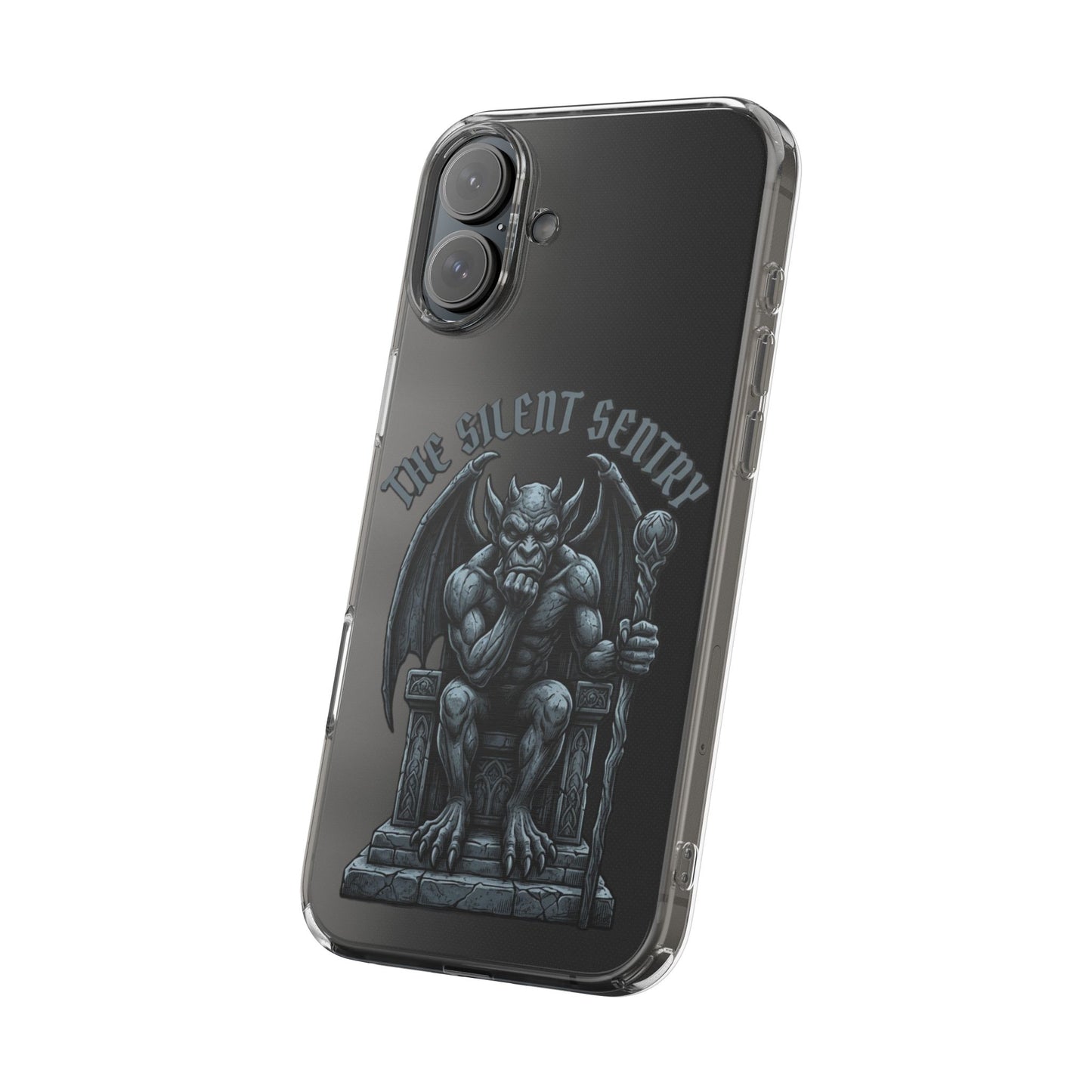 Gargoyle 'The Silent Sentry' Clear Impact-Resistant Phone Case