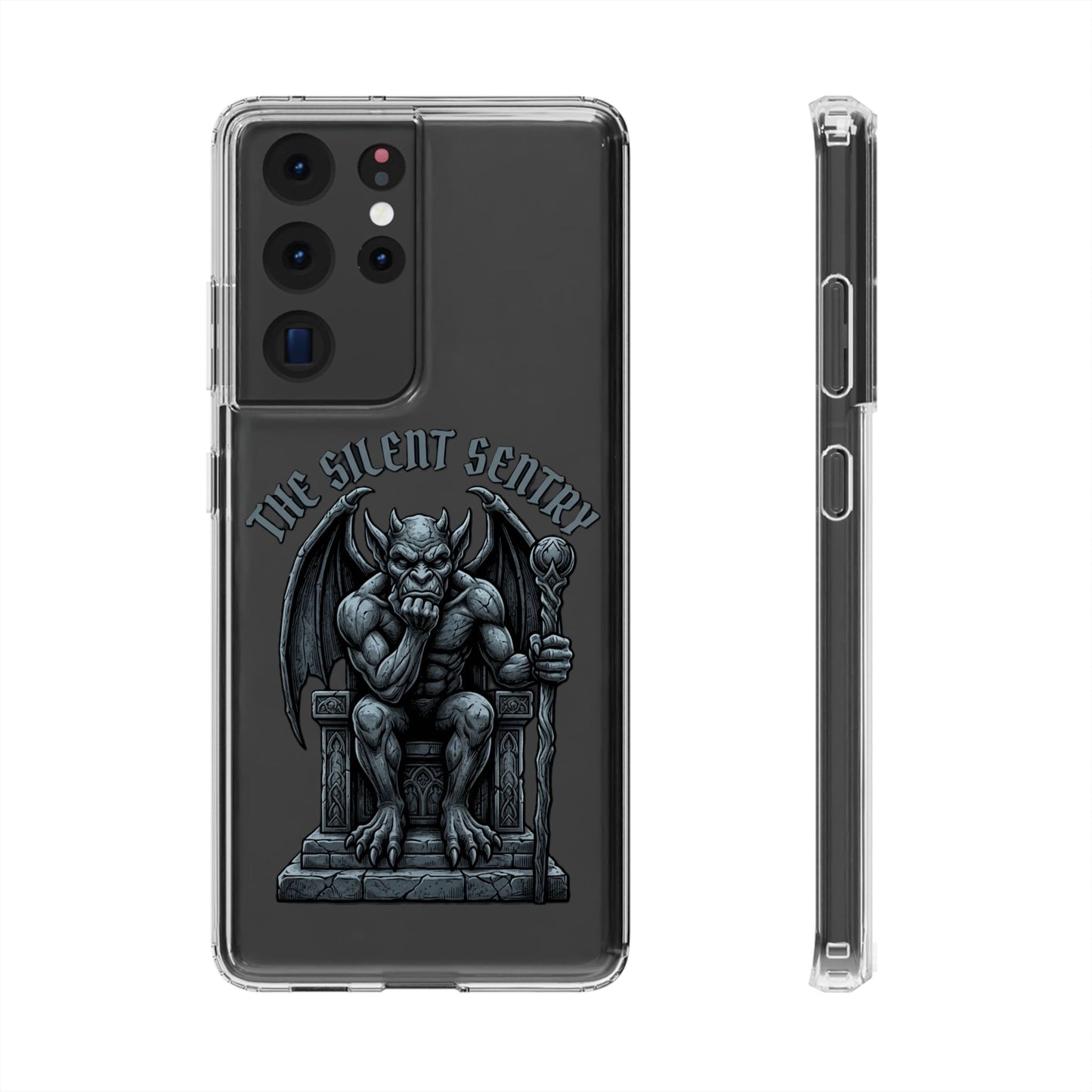 Gargoyle 'The Silent Sentry' Clear Impact-Resistant Phone Case