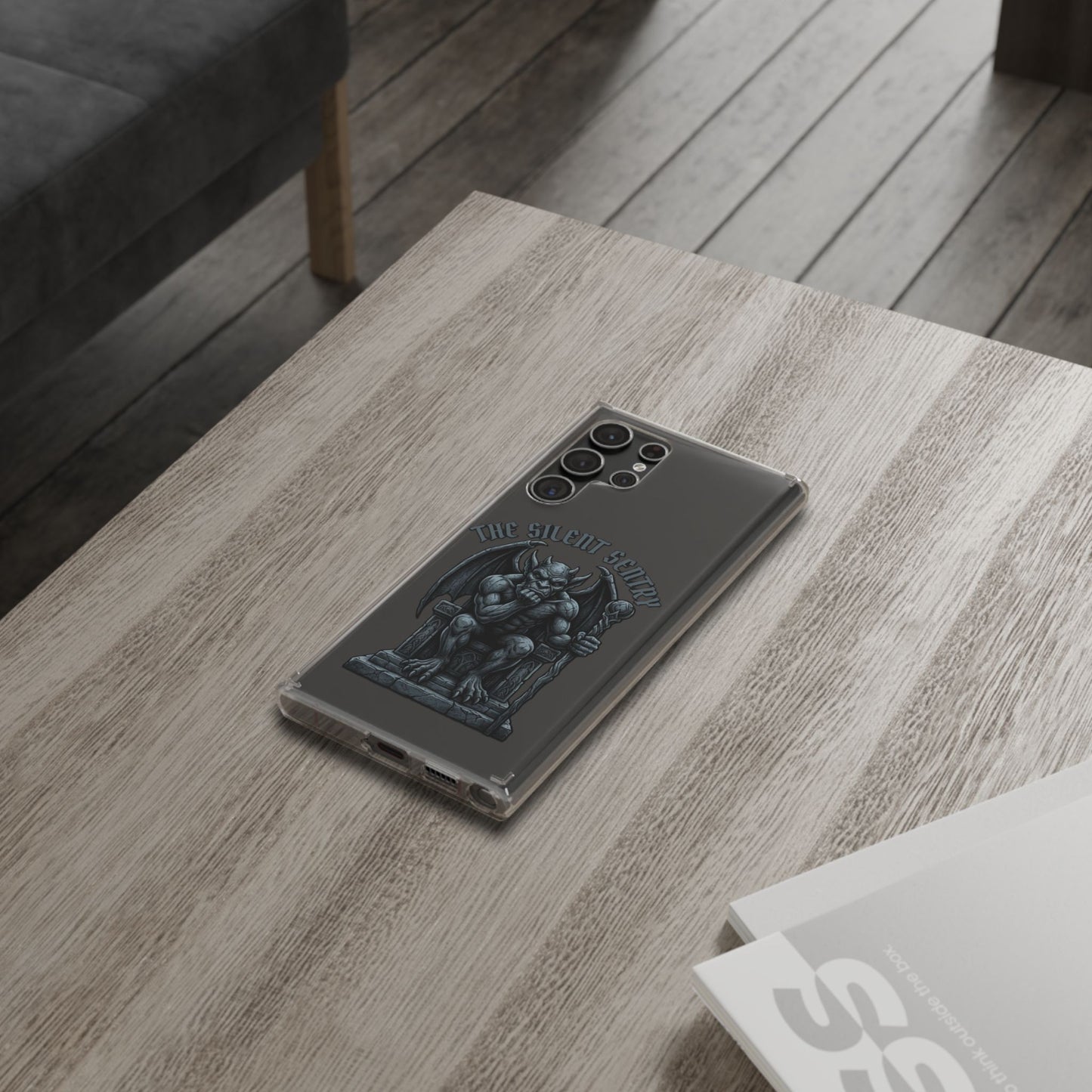 Gargoyle 'The Silent Sentry' Clear Impact-Resistant Phone Case