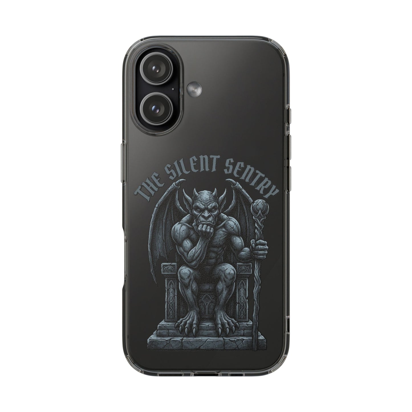 Gargoyle 'The Silent Sentry' Clear Impact-Resistant Phone Case