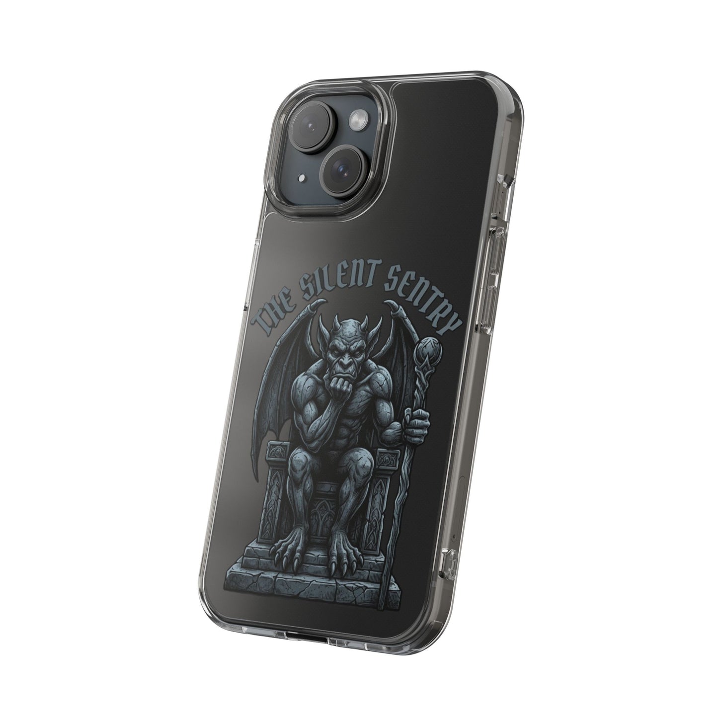 Gargoyle 'The Silent Sentry' Clear Impact-Resistant Phone Case