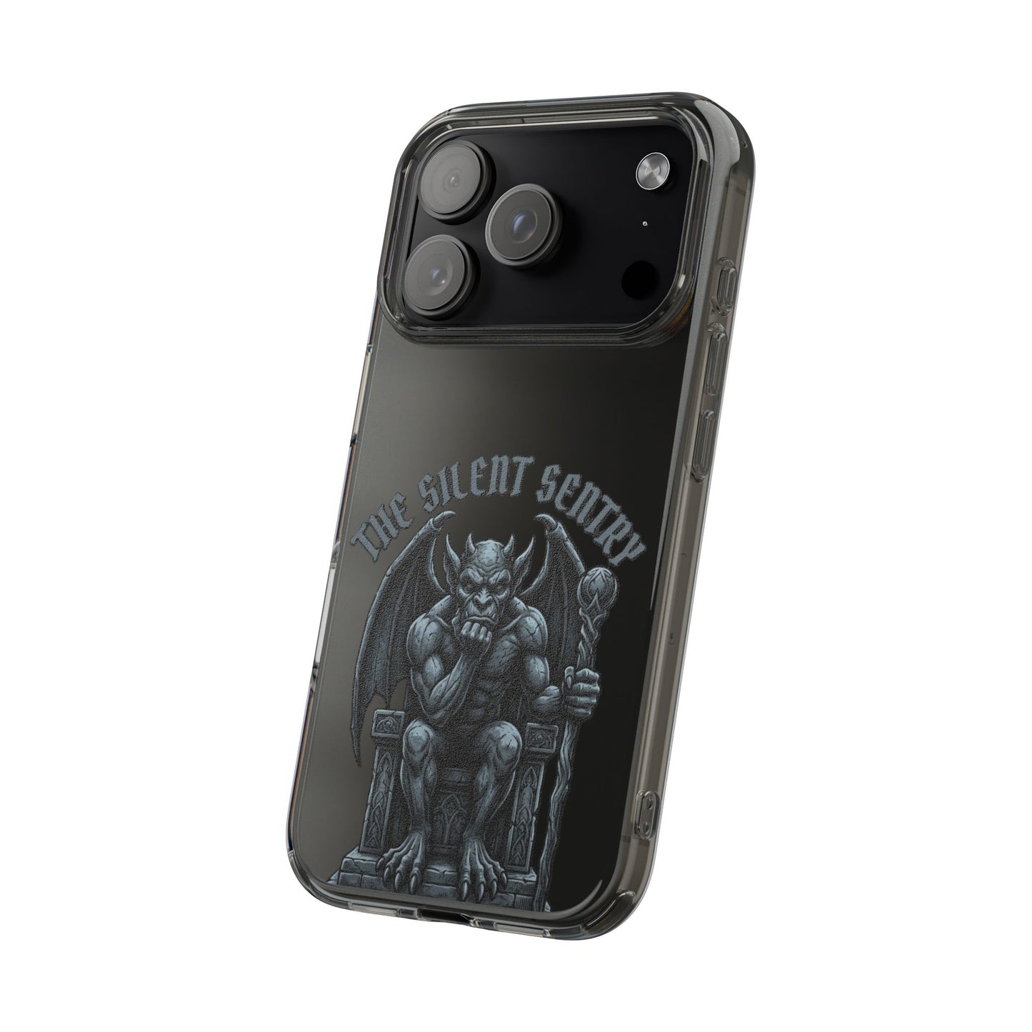 Gargoyle 'The Silent Sentry' Clear Impact-Resistant Phone Case