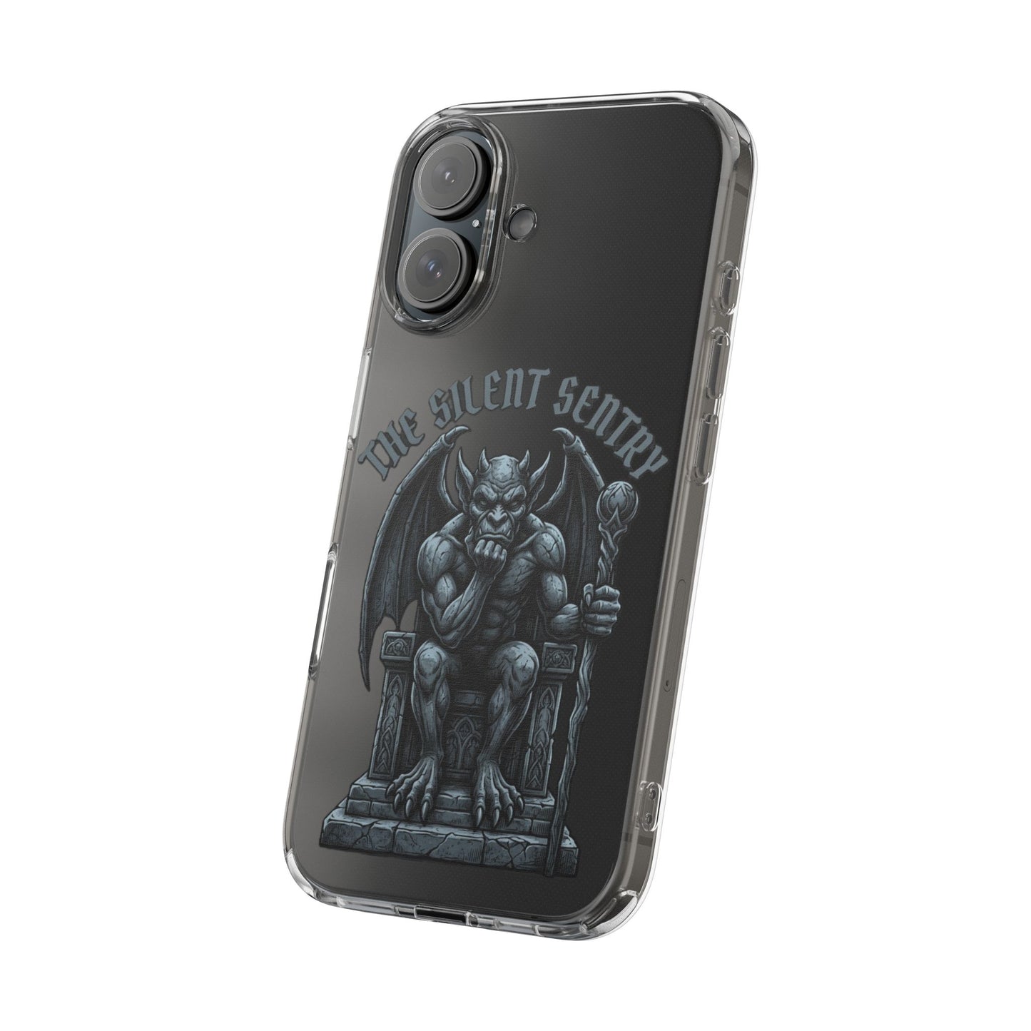 Gargoyle 'The Silent Sentry' Clear Impact-Resistant Phone Case