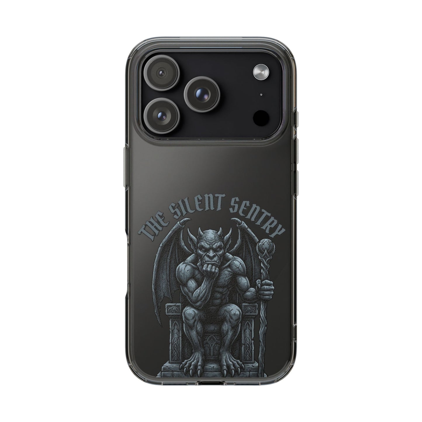 Gargoyle 'The Silent Sentry' Clear Impact-Resistant Phone Case