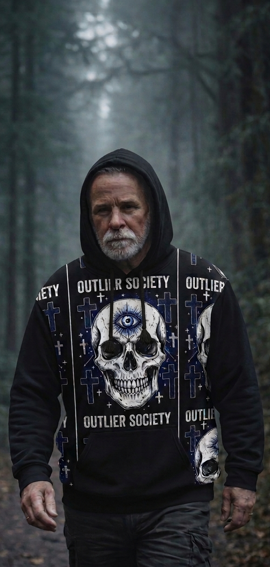 Outlier Third Eye Gothic Skull Hoodie